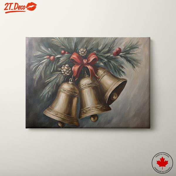 Christmas Bells and Pine Decoration Art