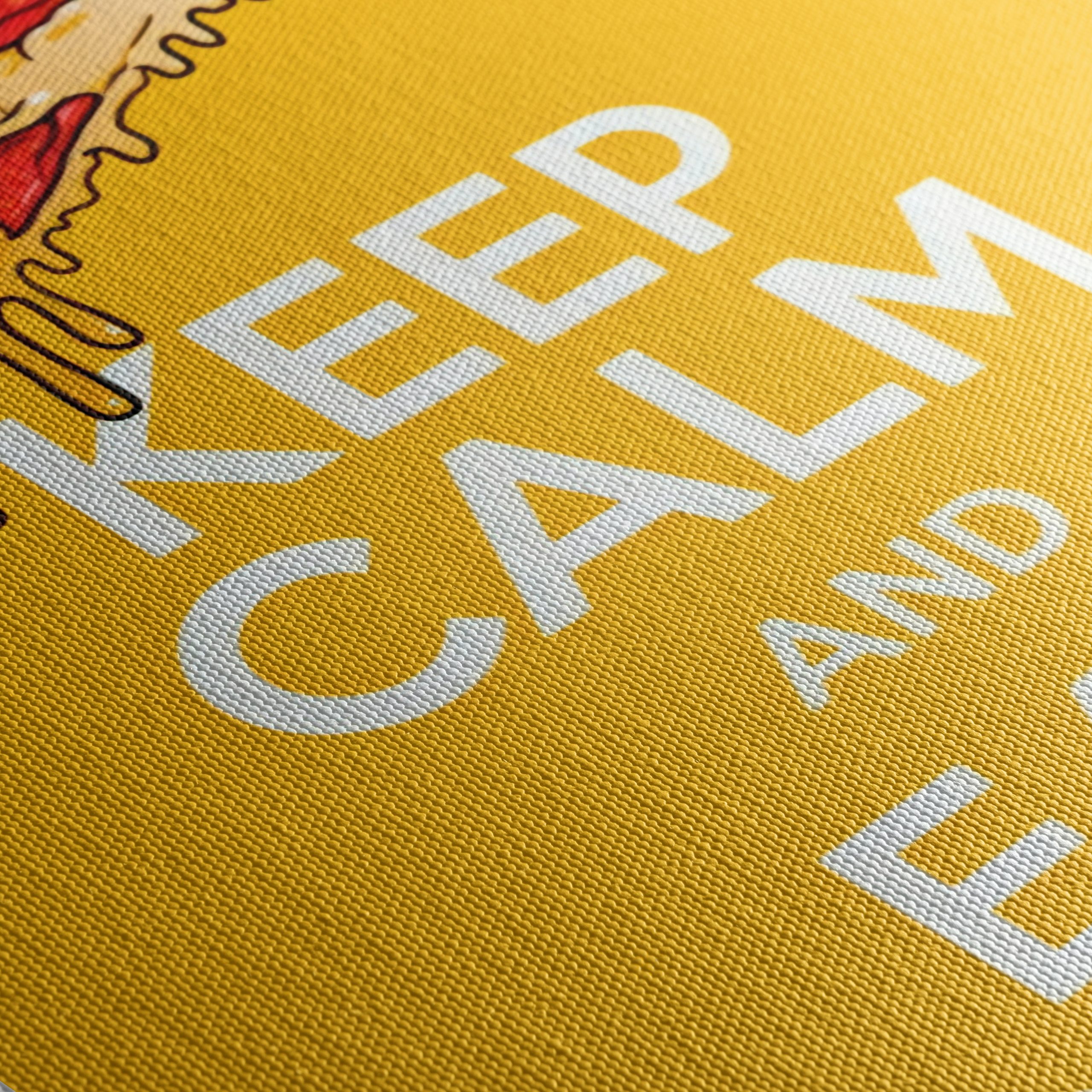 Keep Calm and Eat Pizza Fun Wall Art - Image 5