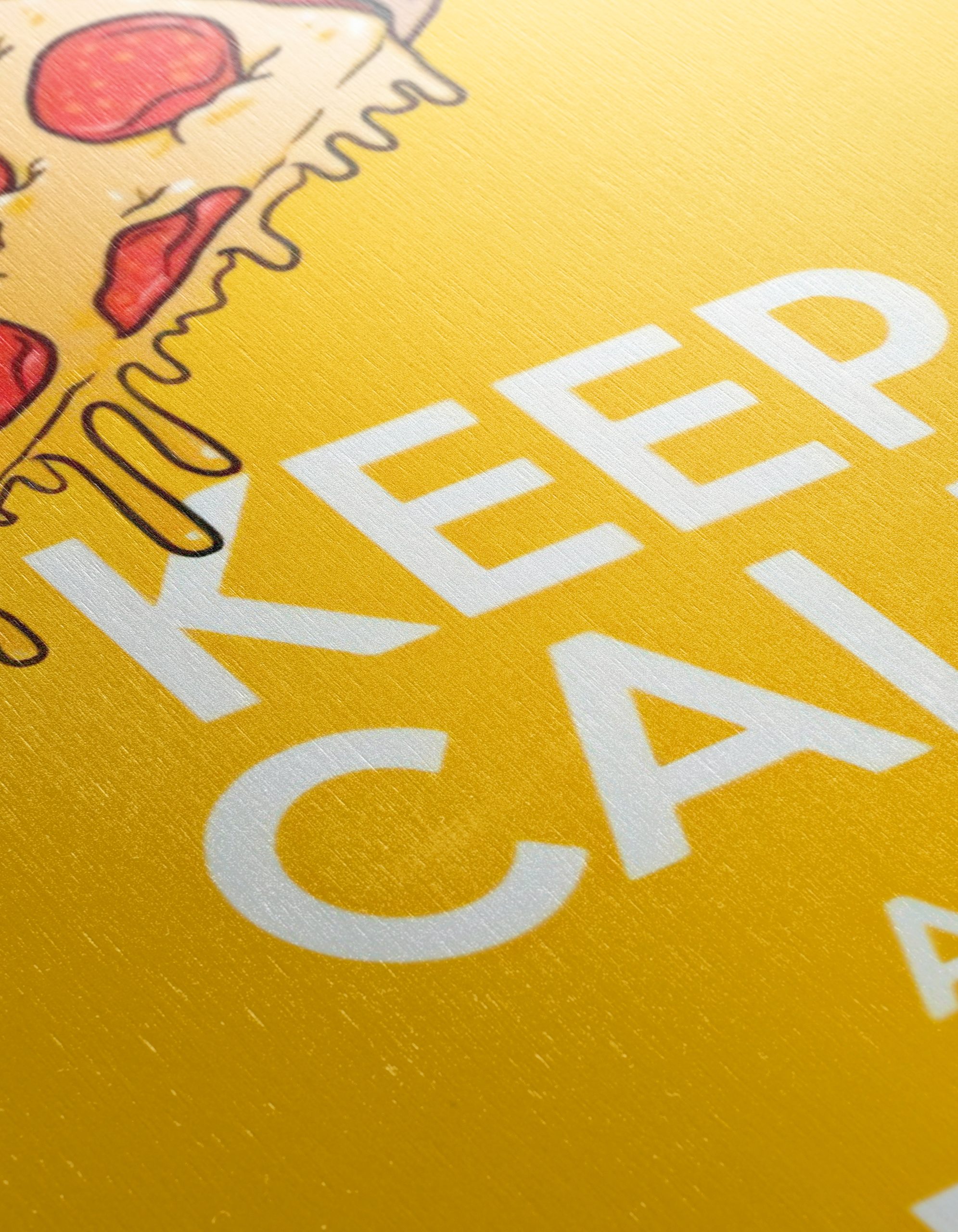 Keep Calm and Eat Pizza Fun Wall Art - Image 12