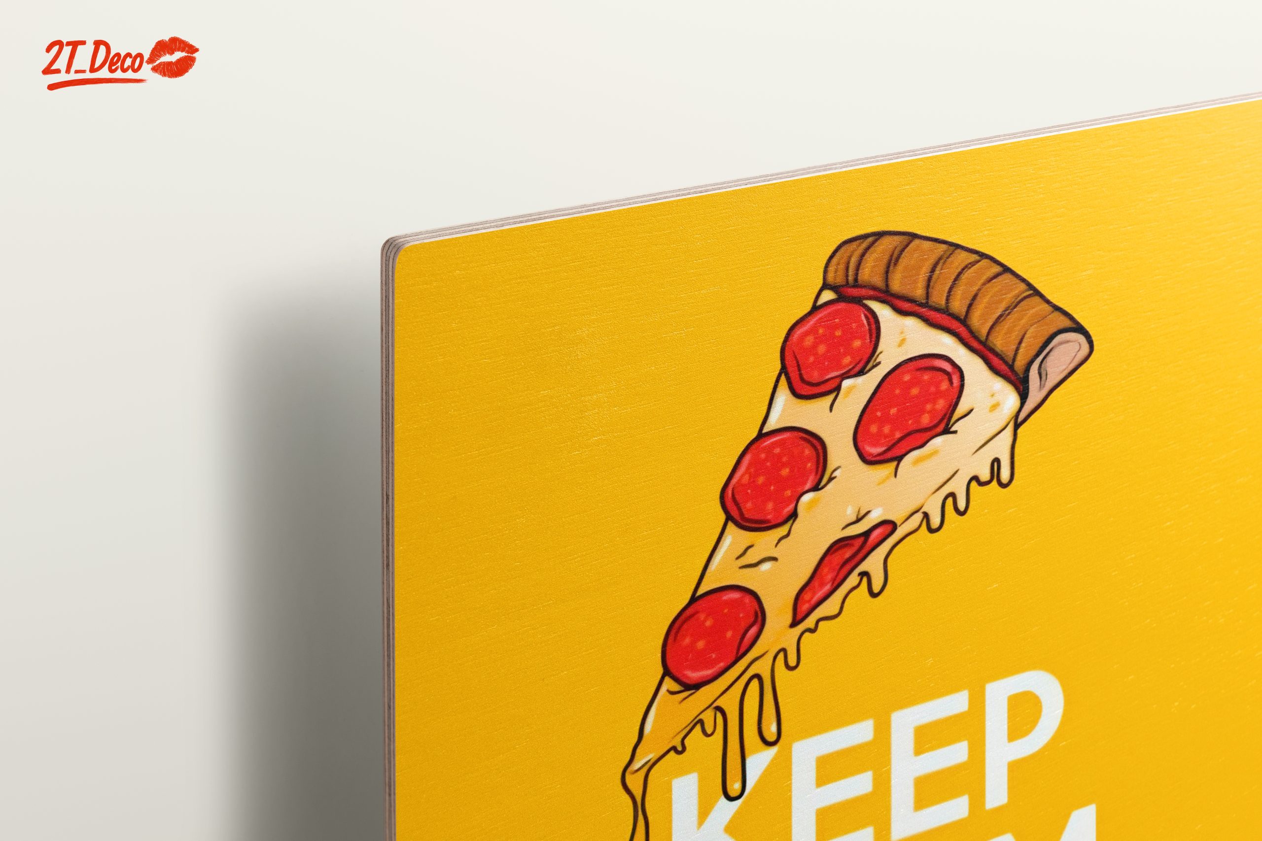 Keep Calm and Eat Pizza Fun Wall Art - Image 15