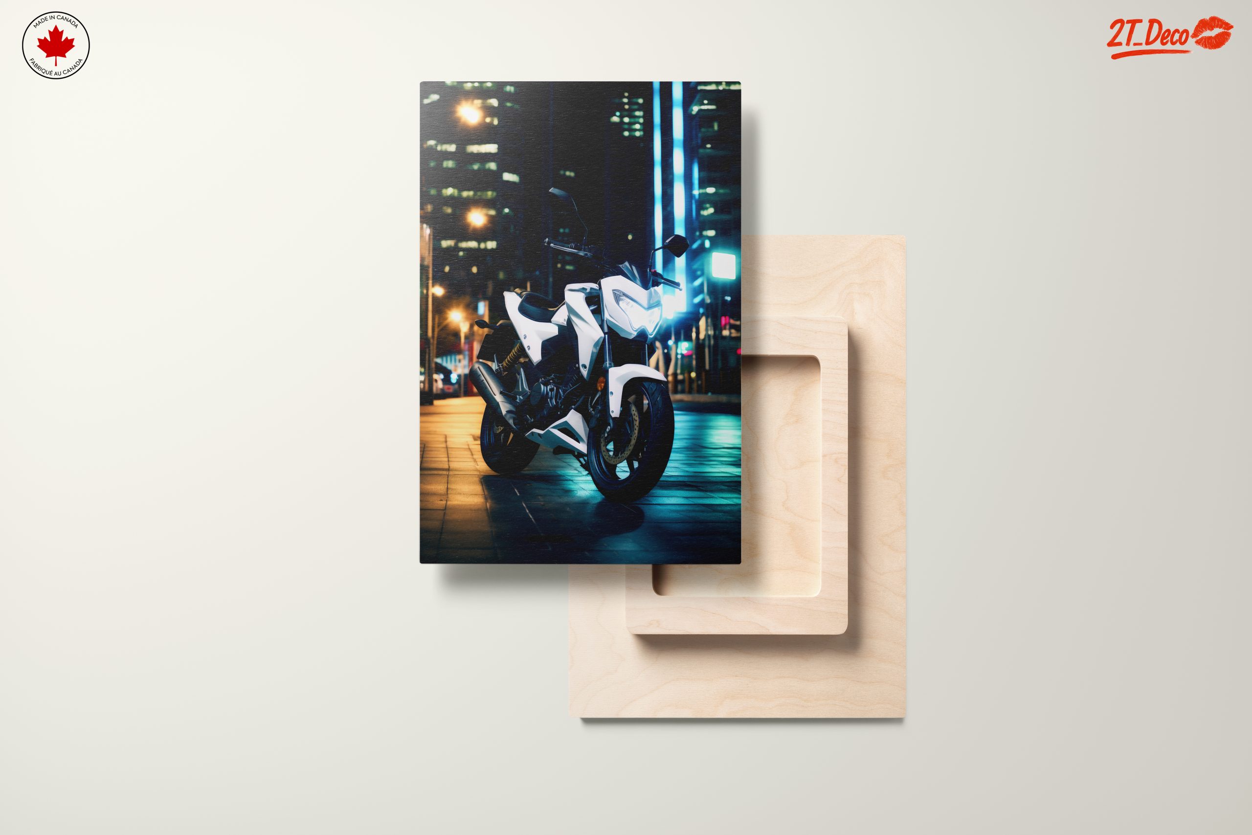 Modern Motorcycle in City Lights - Image 11