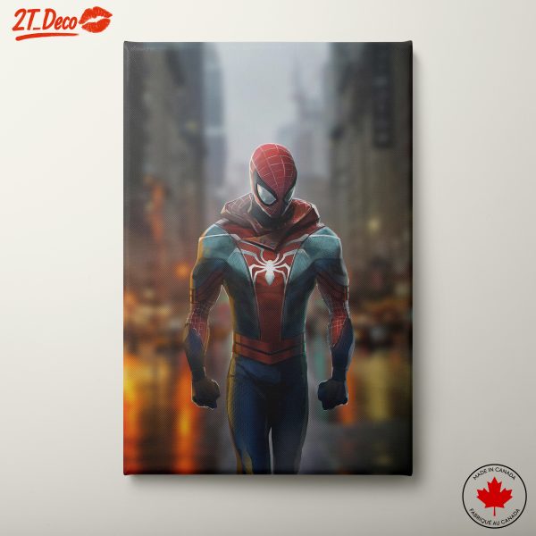Dynamic Spider-Man Street Scene Art