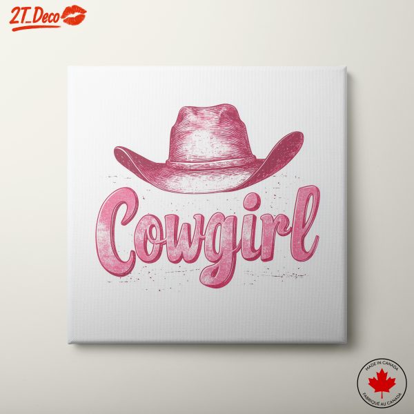 Vintage Cowgirl Hat Artwork