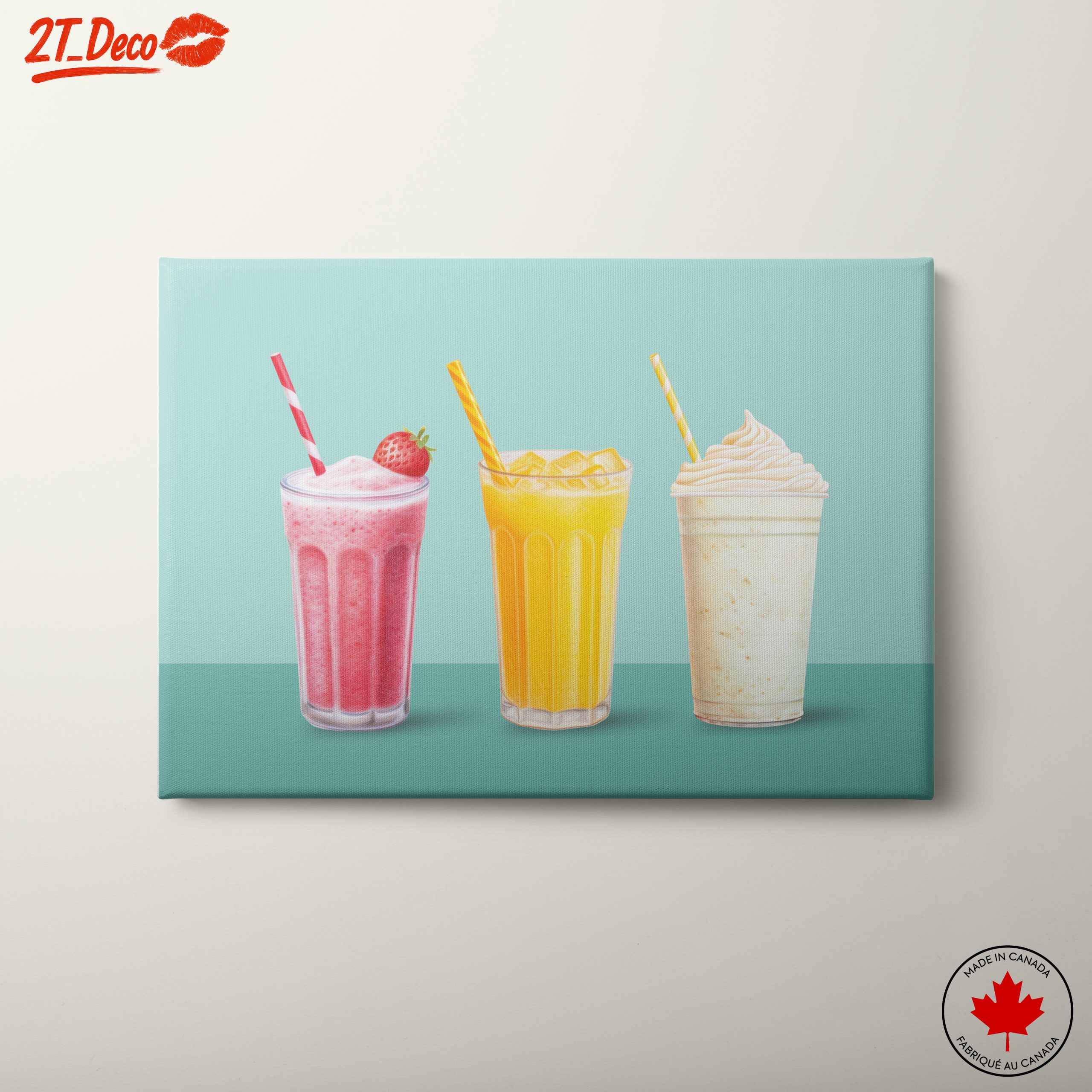 Colorful Abstract Food Beverage Art