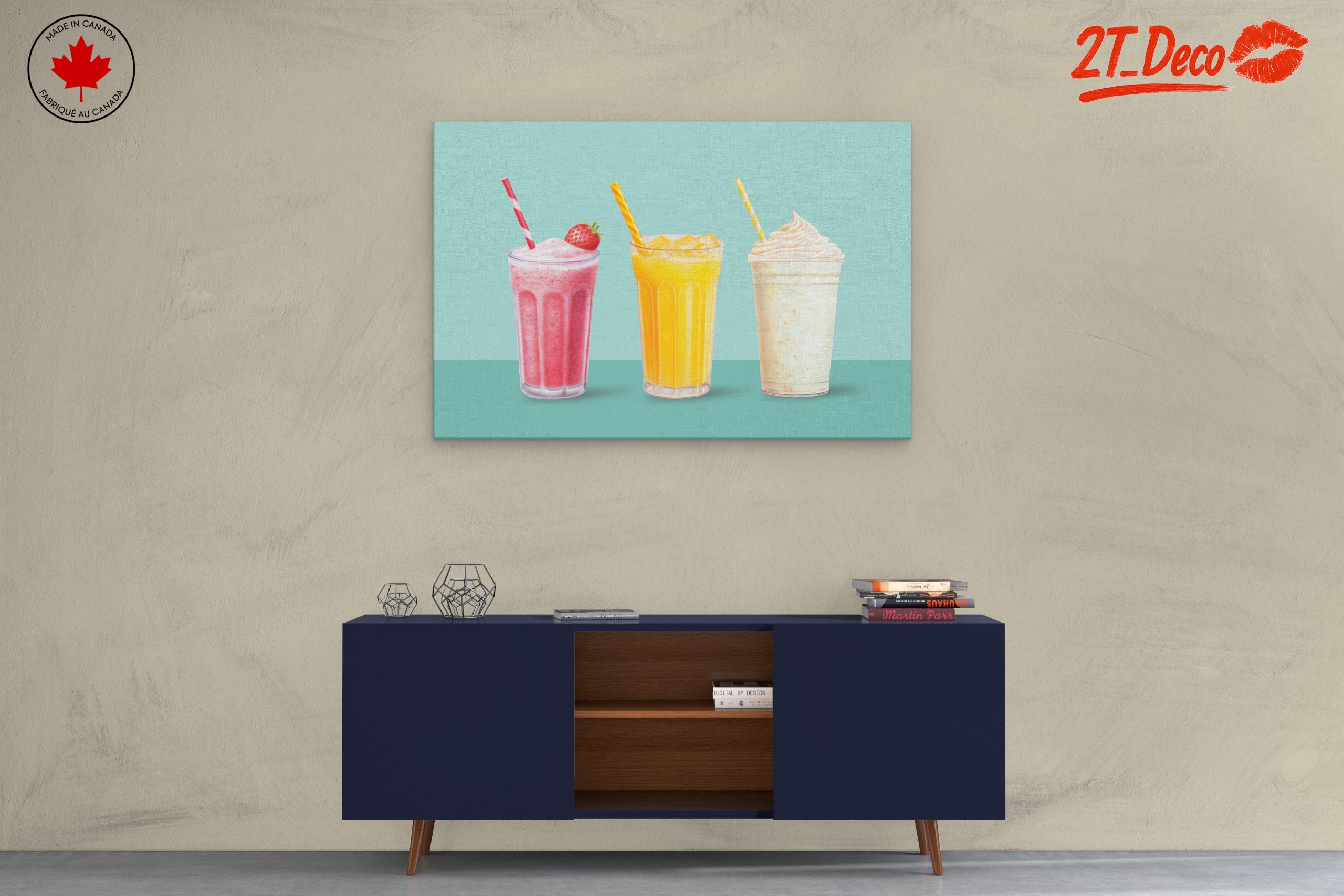 Colorful Abstract Food Beverage Art - Image 3
