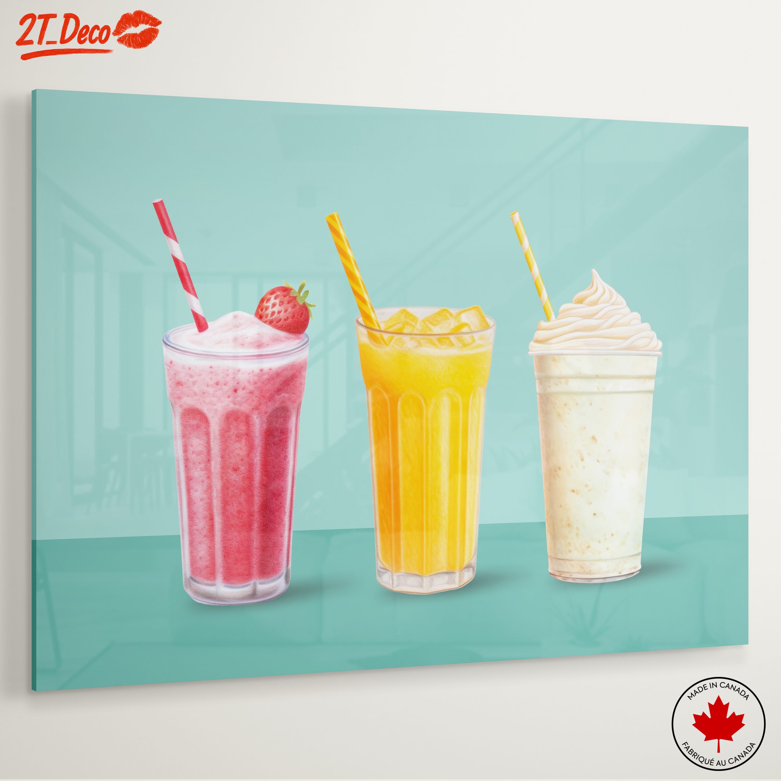 Colorful Abstract Food Beverage Art - Image 6