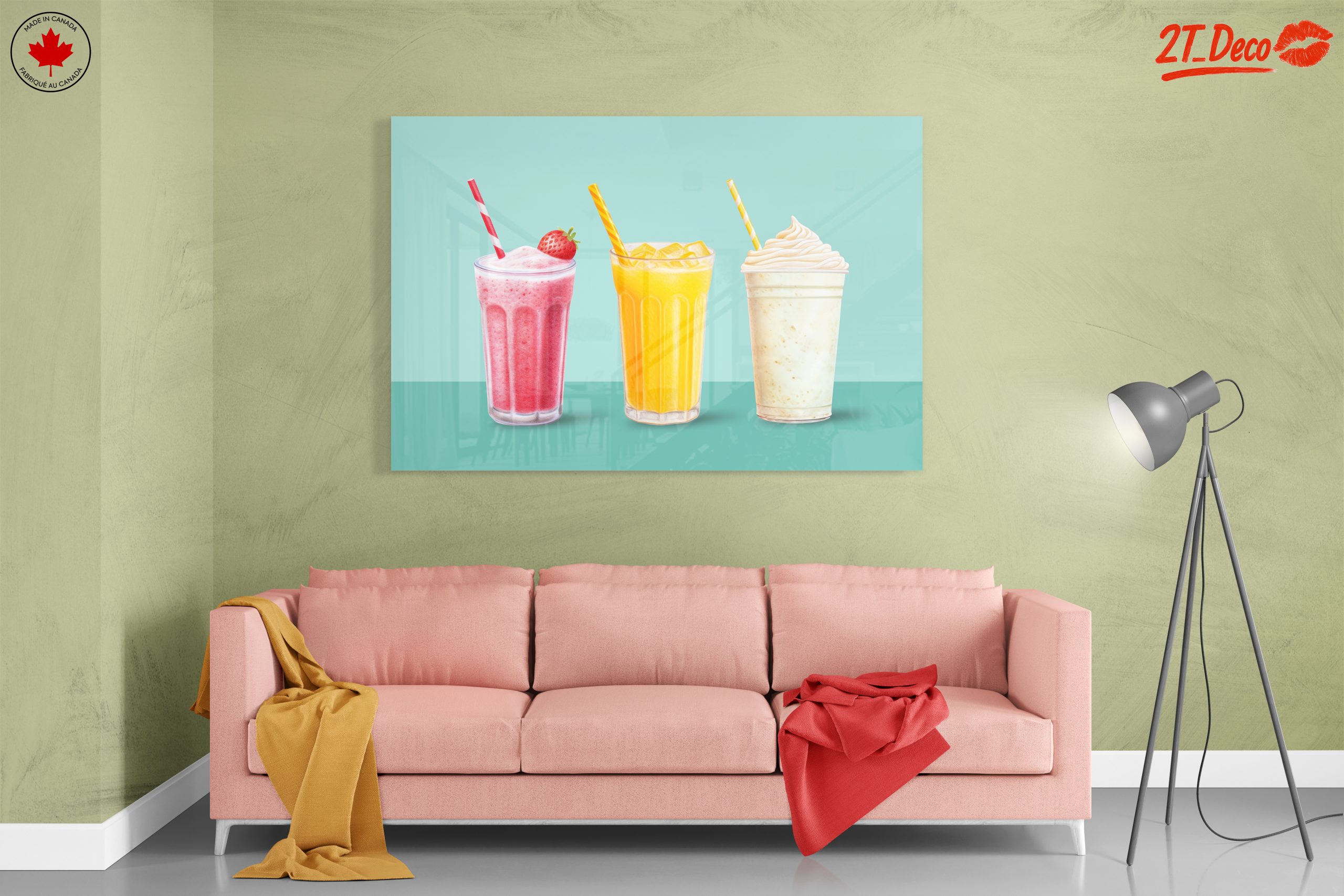 Colorful Abstract Food Beverage Art - Image 7
