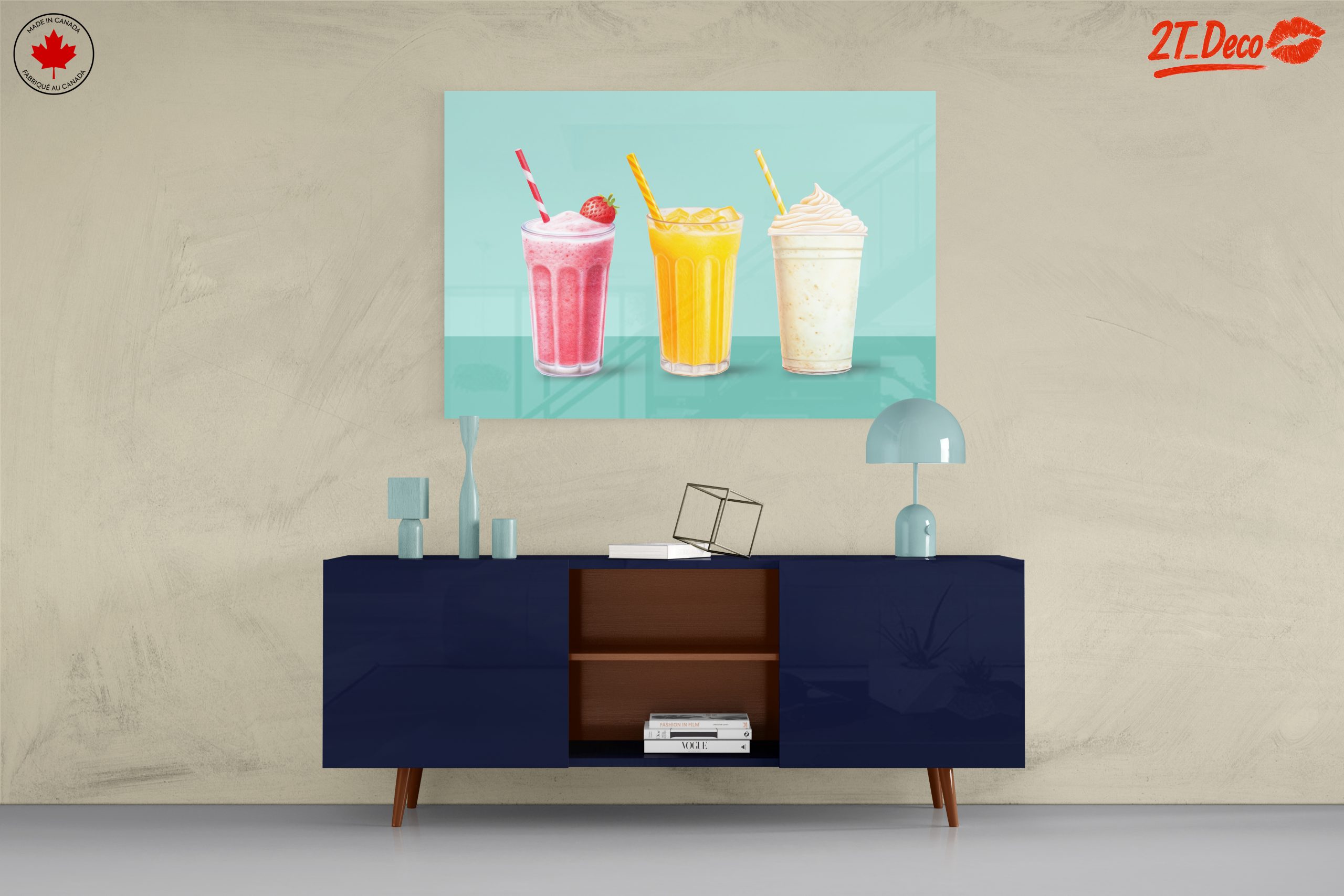 Colorful Abstract Food Beverage Art - Image 8