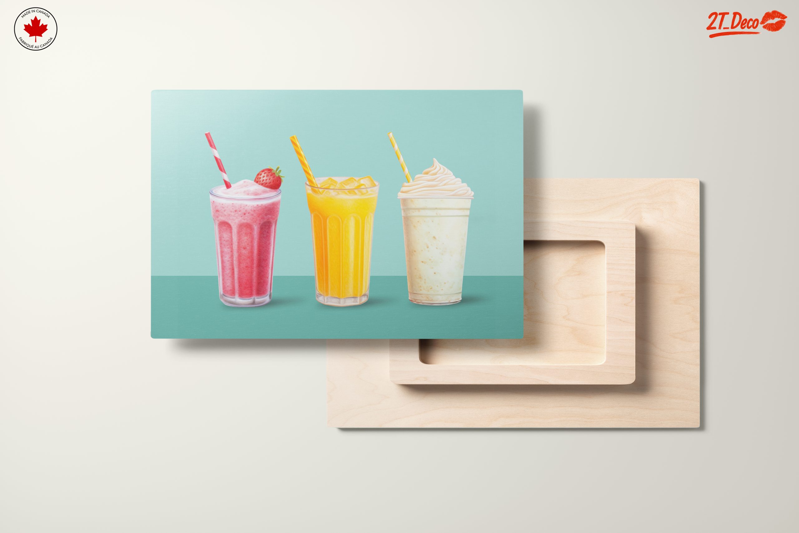 Colorful Abstract Food Beverage Art - Image 11