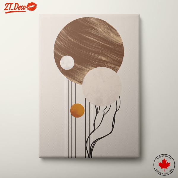 Abstract Composition with Geometric Shapes