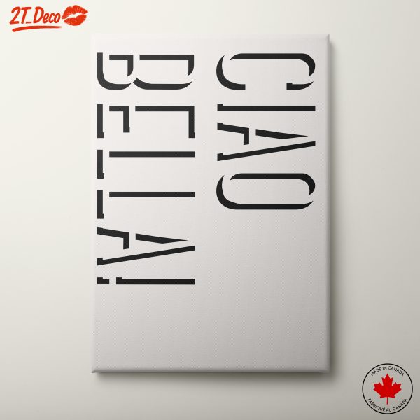 Ciao Bella Typography Art