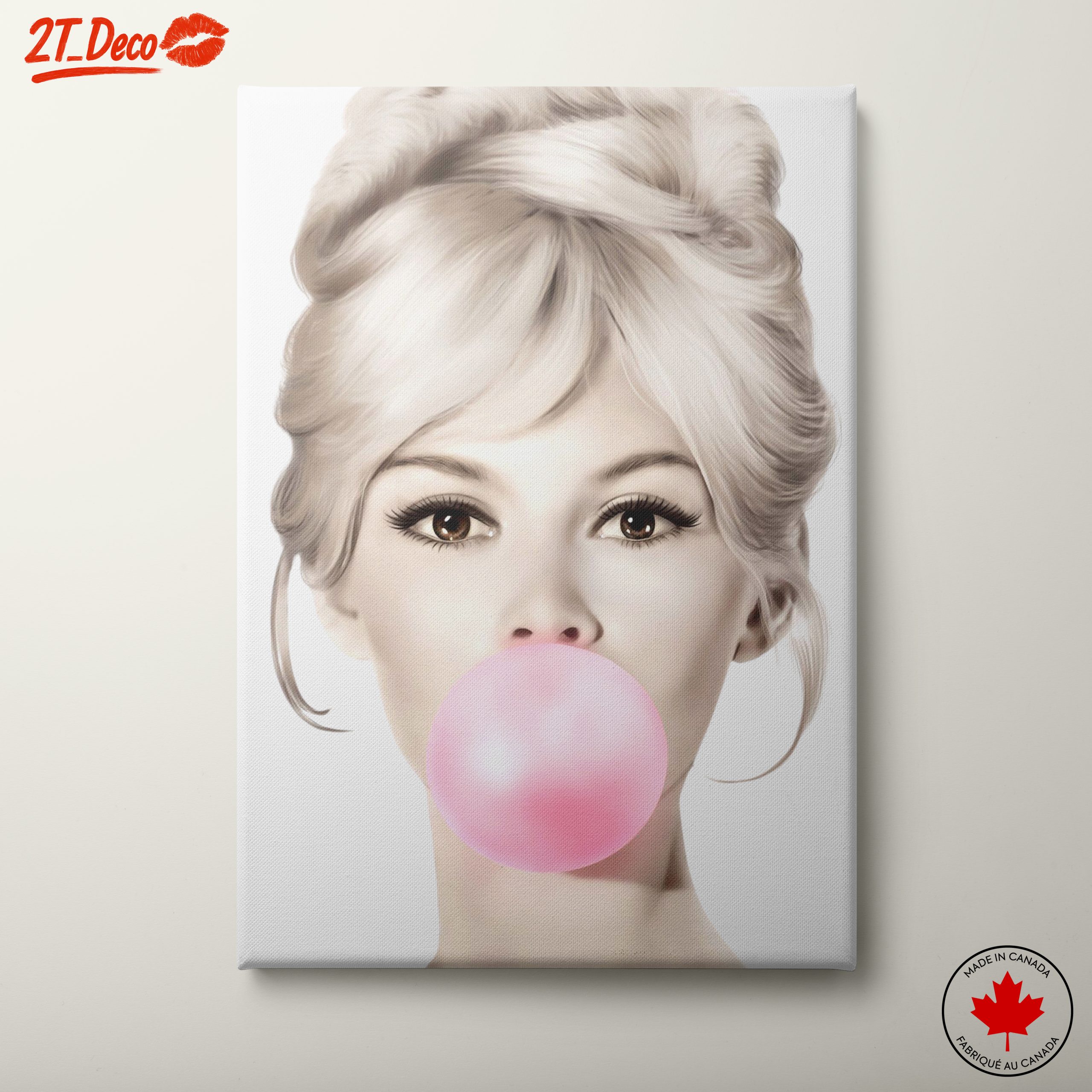 Stylized Pop Art Portrait of a Woman