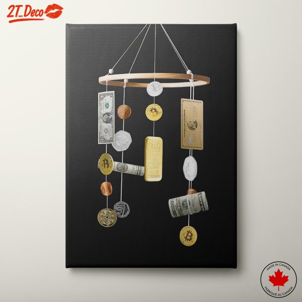Playful Pop Art Currency Mobile