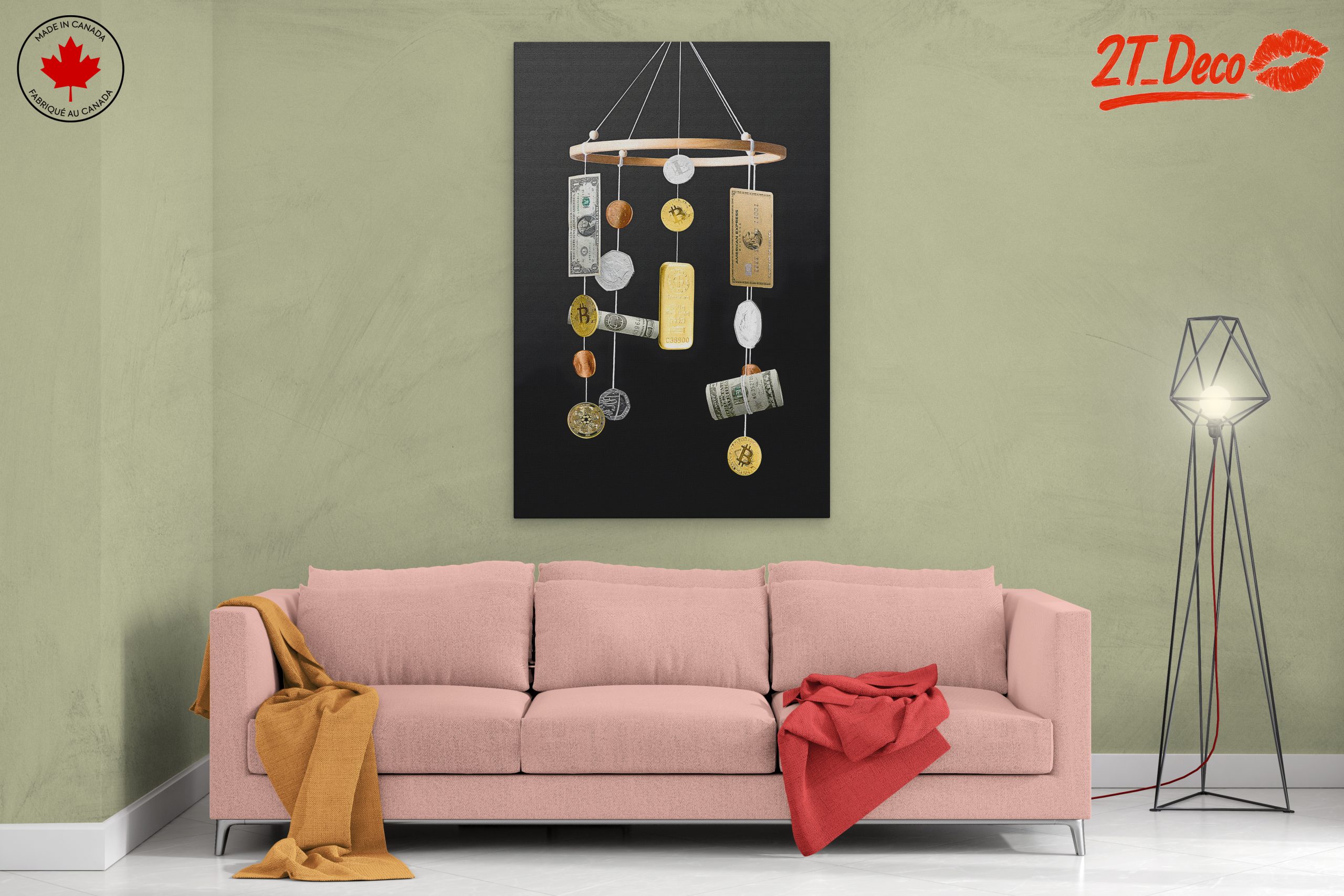 Playful Pop Art Currency Mobile - Image 2