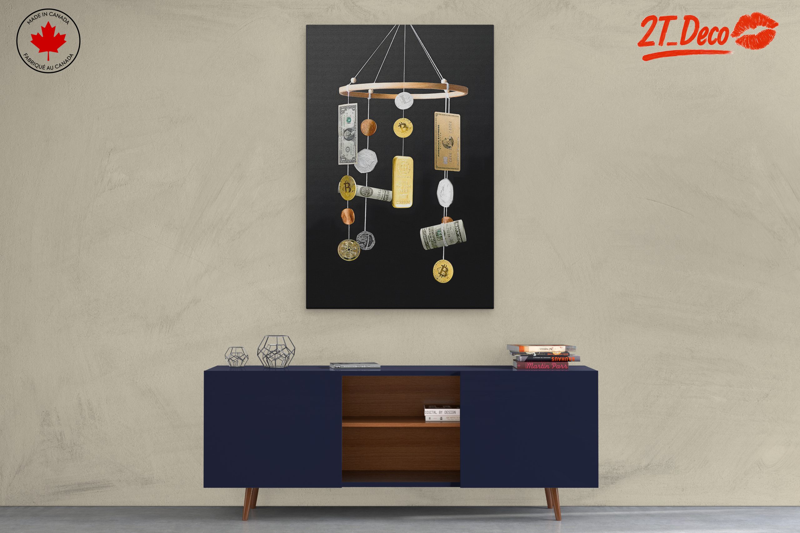 Playful Pop Art Currency Mobile - Image 3