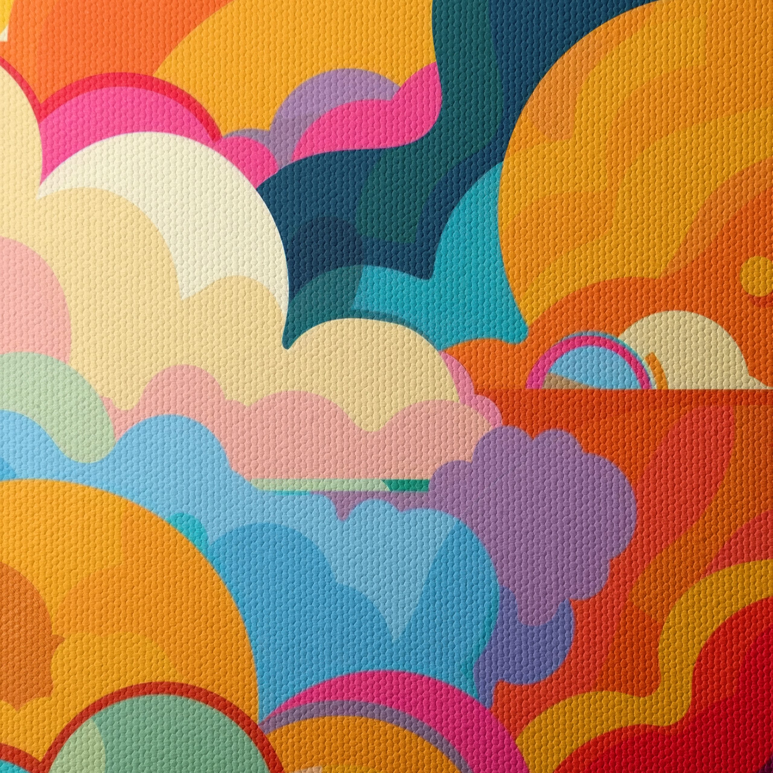 Vibrant Abstract Cloud Art in Colorful Palette - Image 4