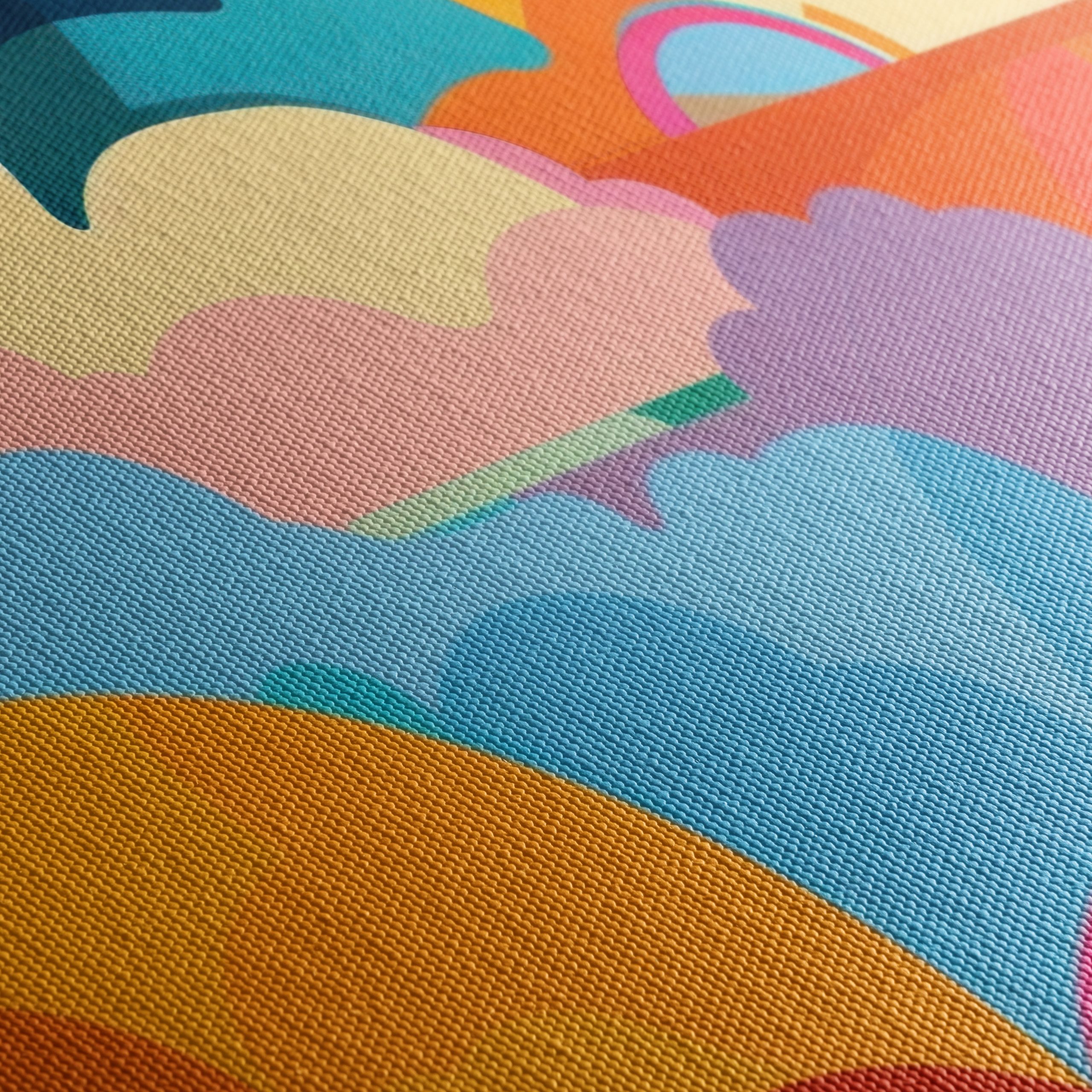 Vibrant Abstract Cloud Art in Colorful Palette - Image 5