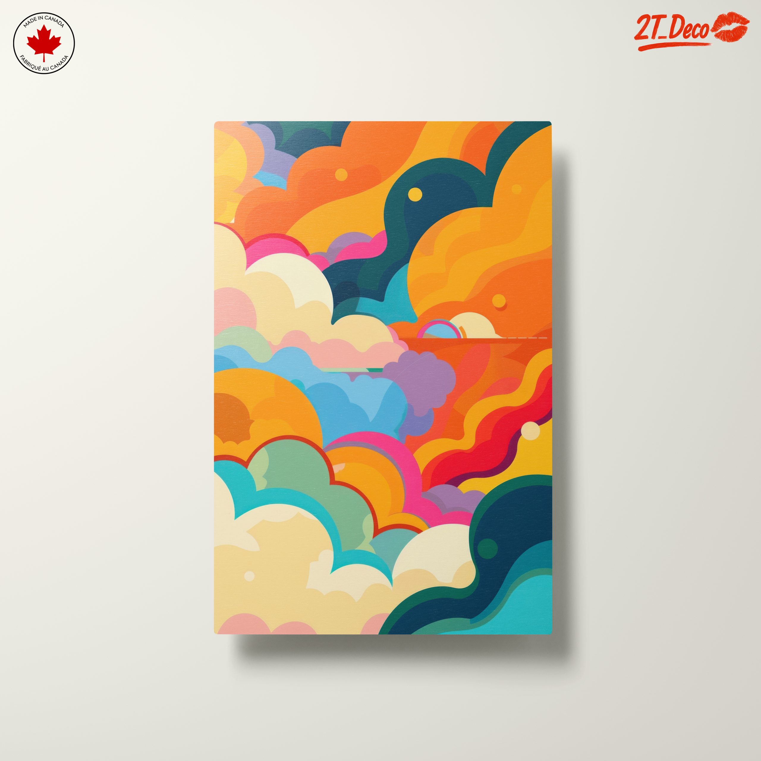 Vibrant Abstract Cloud Art in Colorful Palette - Image 10