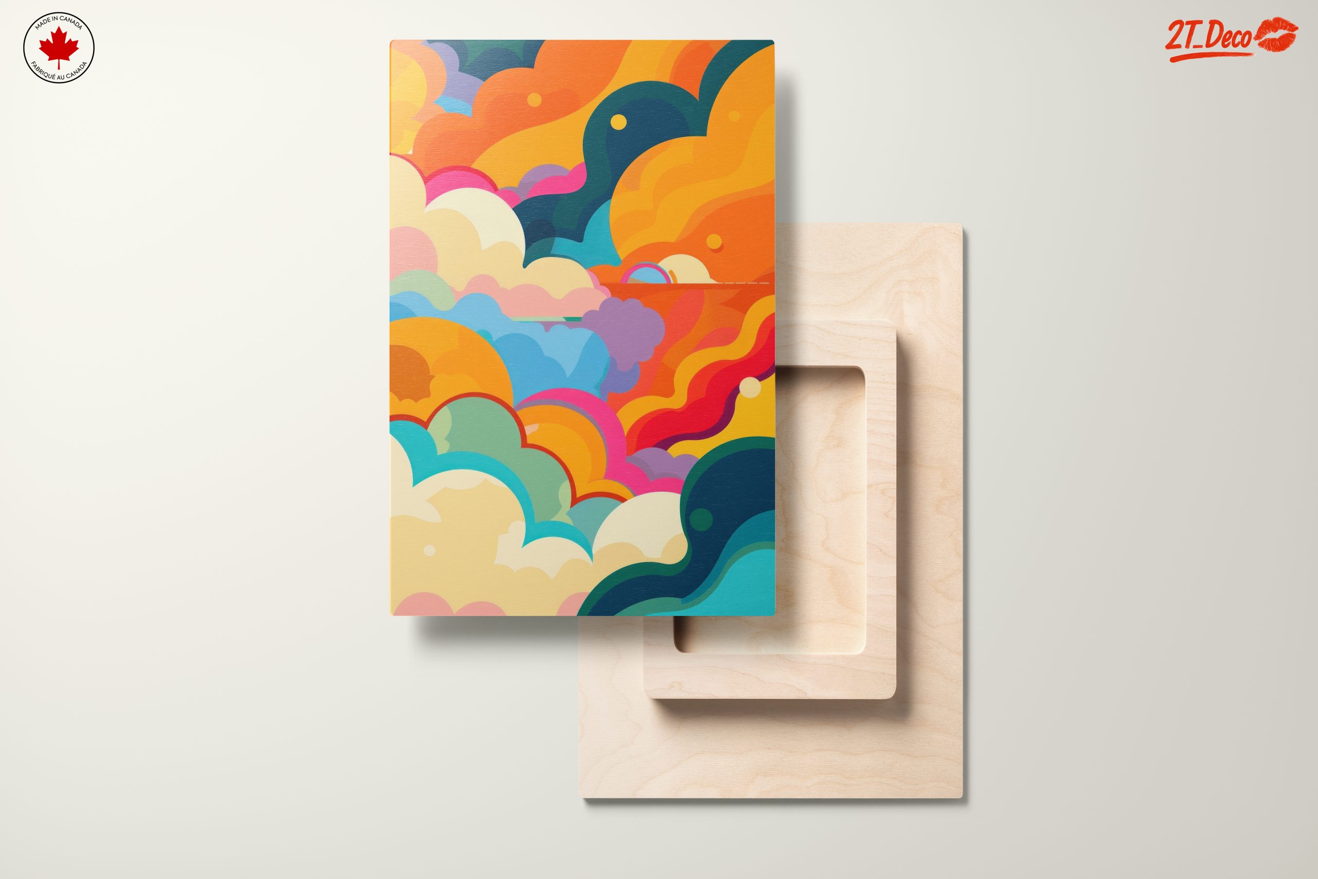 Vibrant Abstract Cloud Art in Colorful Palette - Image 11