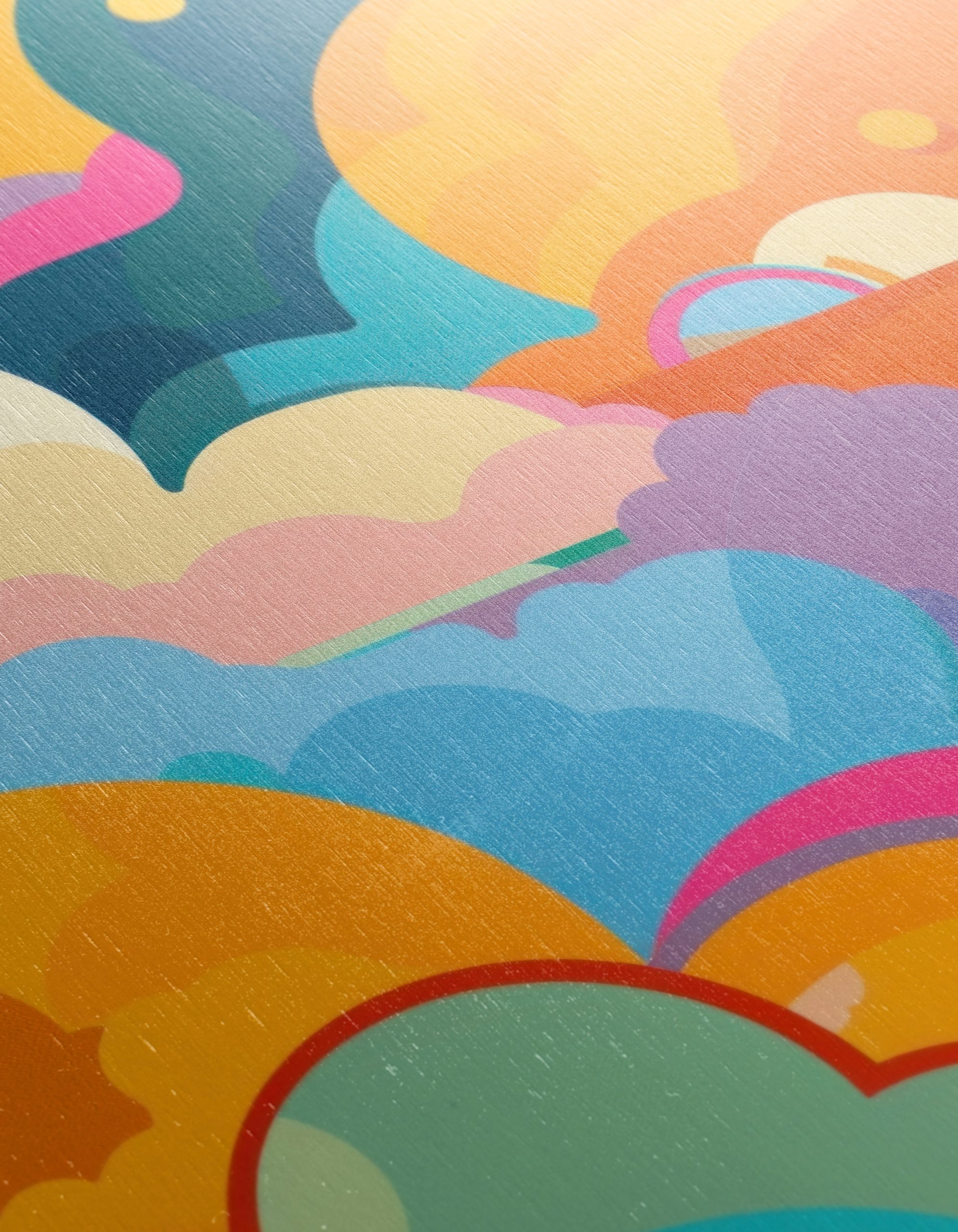 Vibrant Abstract Cloud Art in Colorful Palette - Image 12