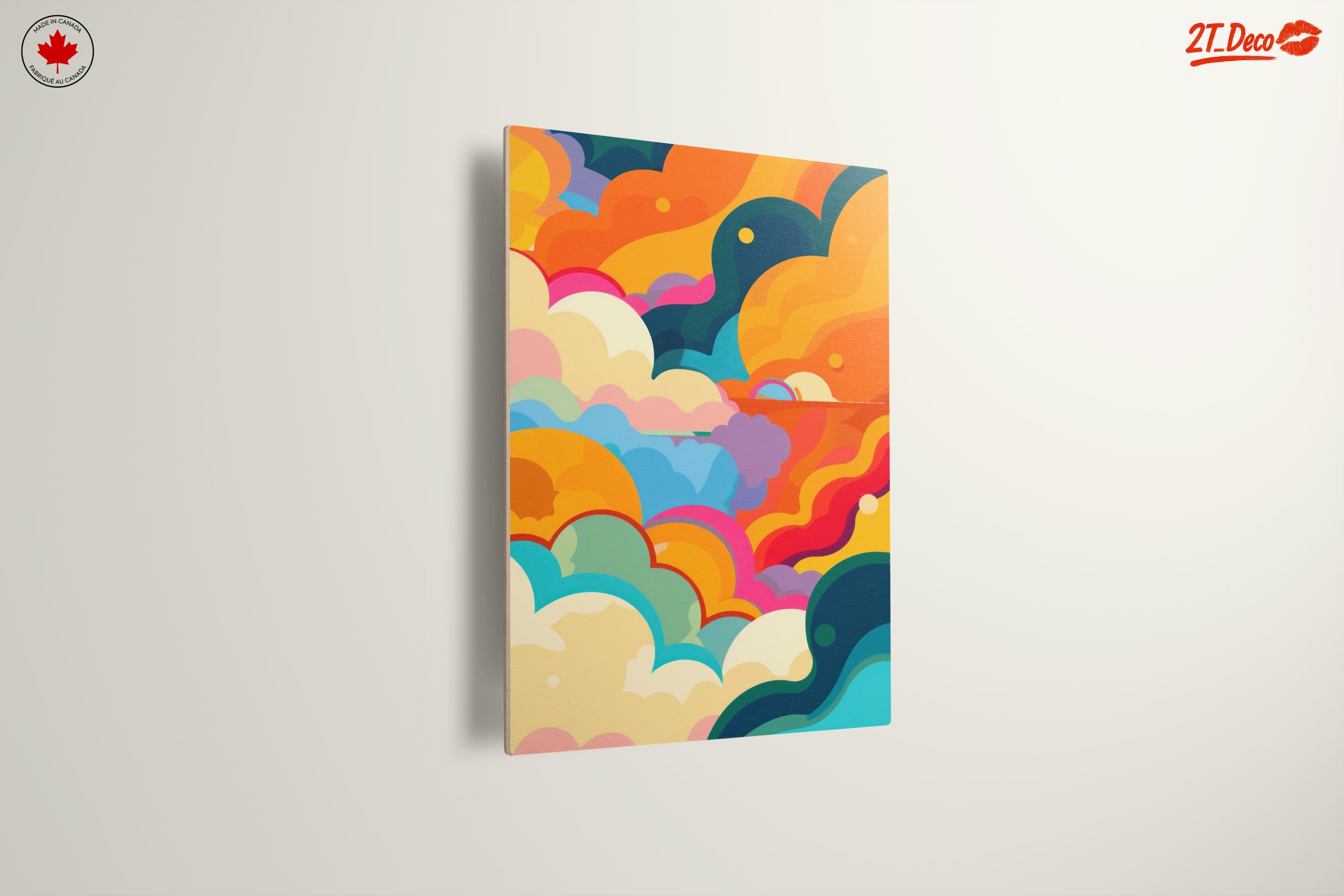 Vibrant Abstract Cloud Art in Colorful Palette - Image 13