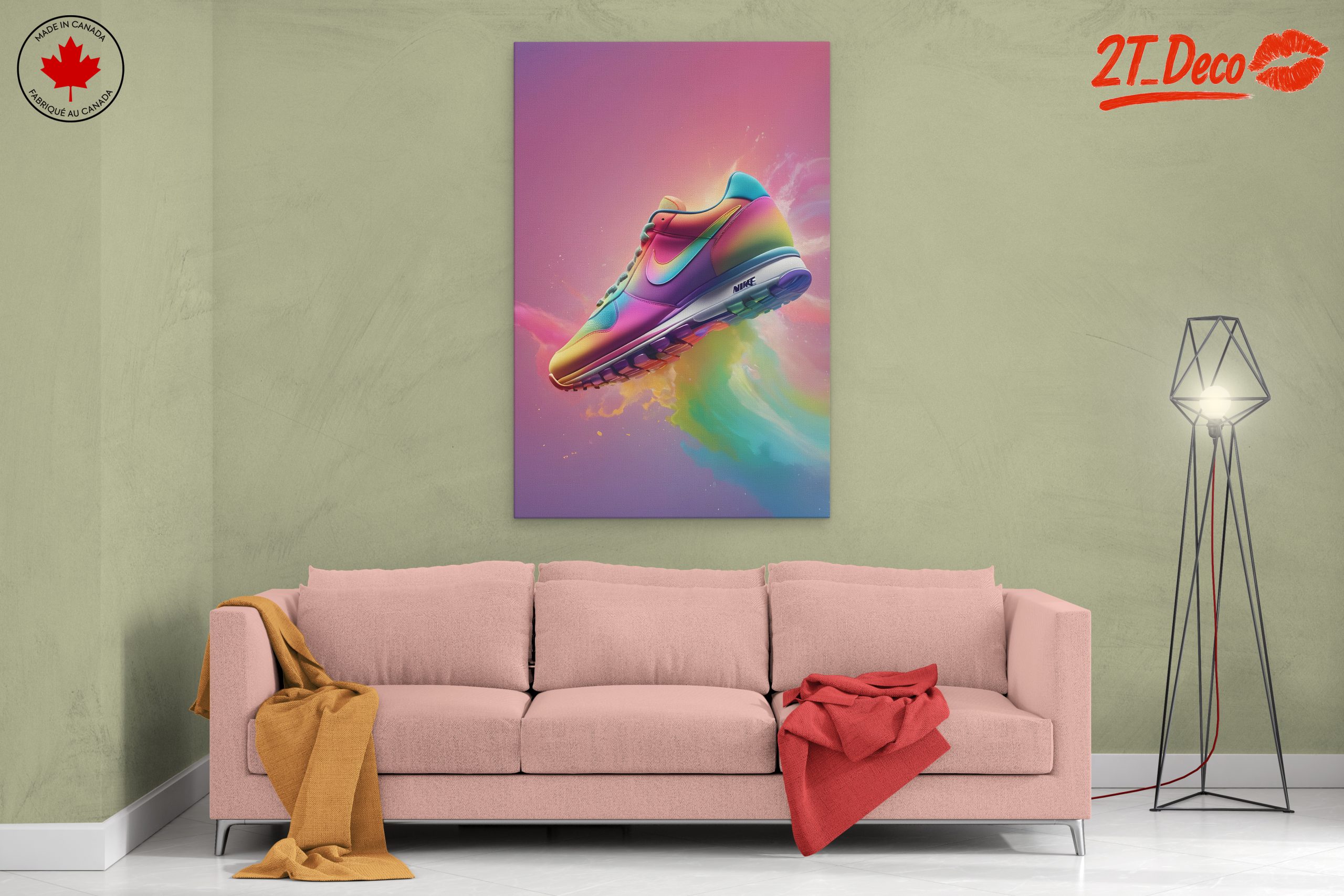 Vibrant Nike Sneaker Art 3 - Image 2