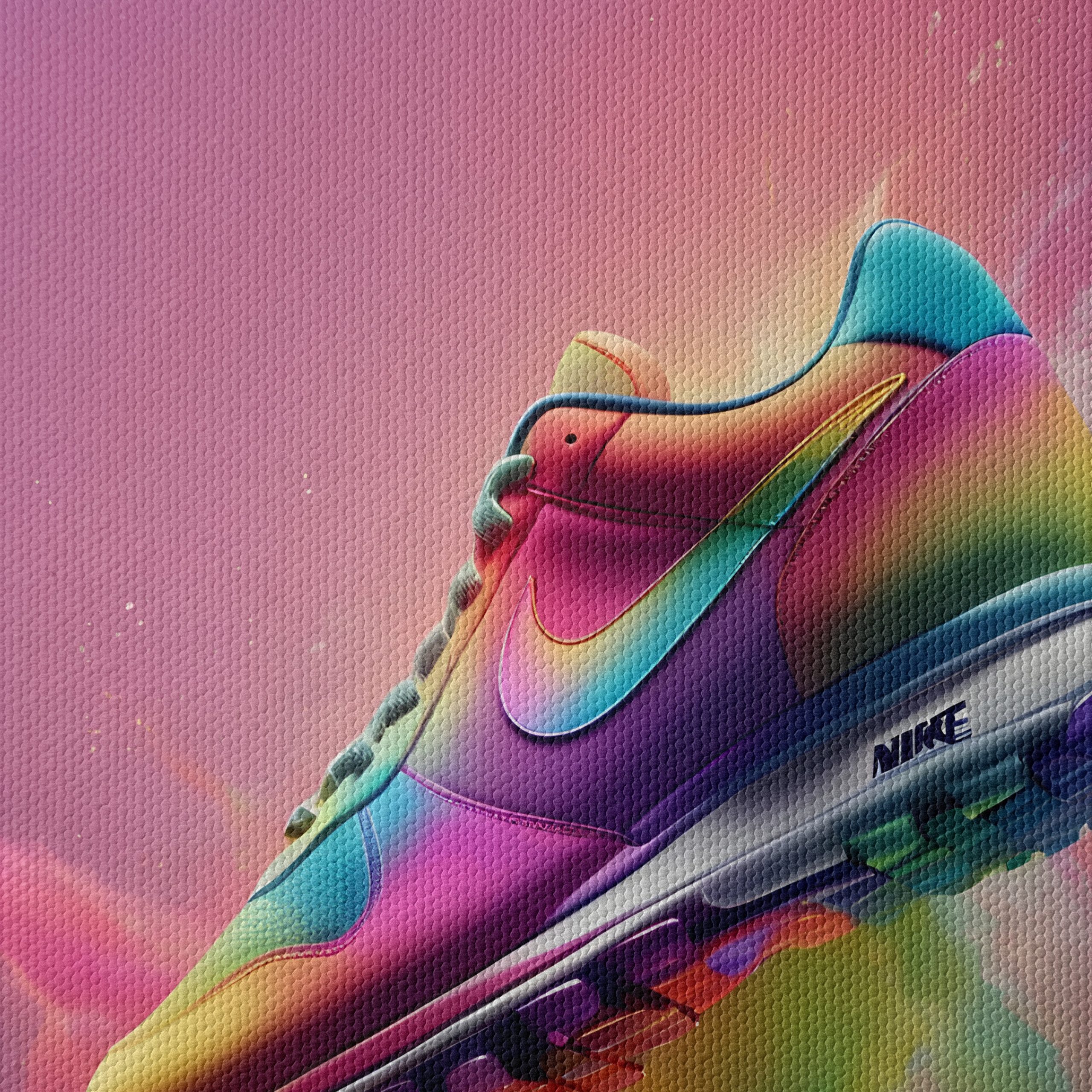Vibrant Nike Sneaker Art 3 - Image 4
