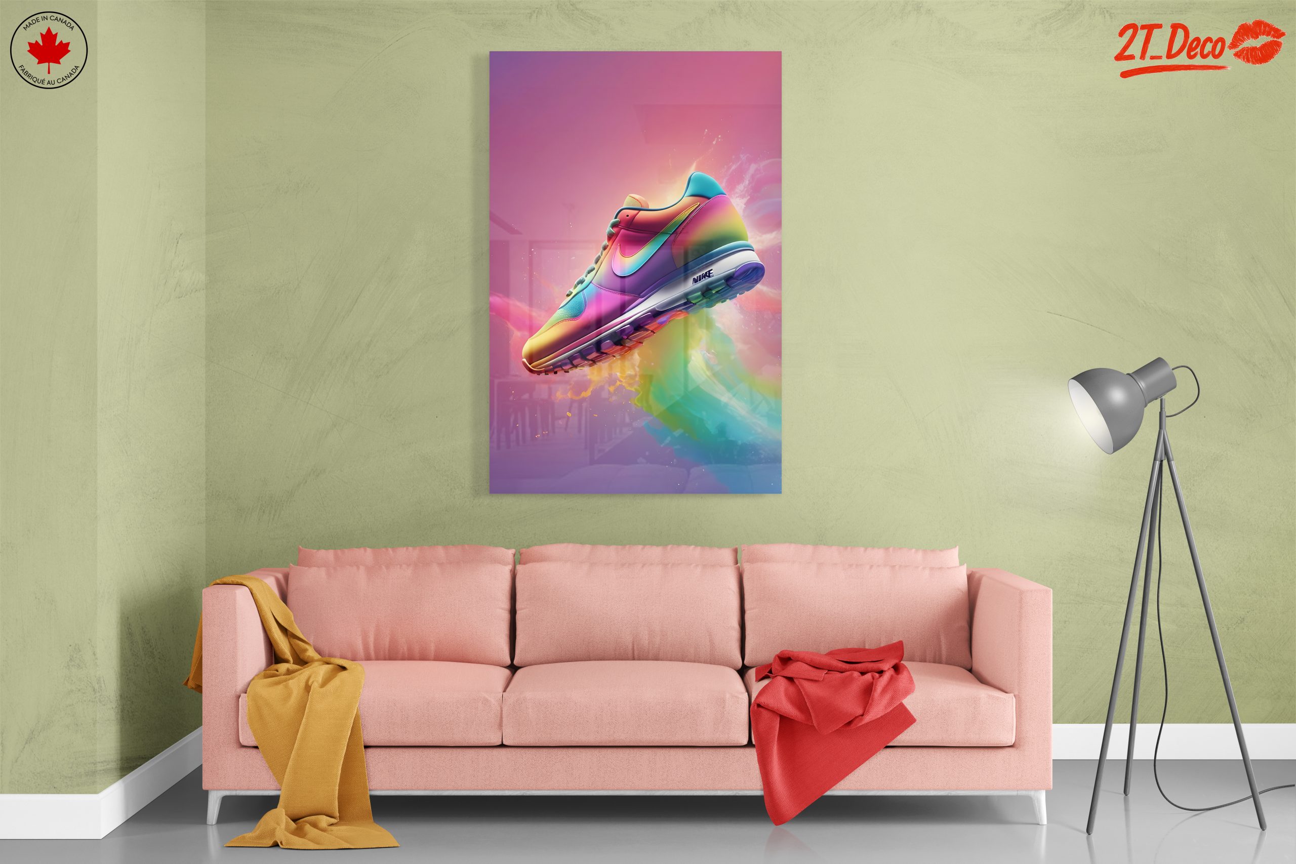 Vibrant Nike Sneaker Art 3 - Image 7