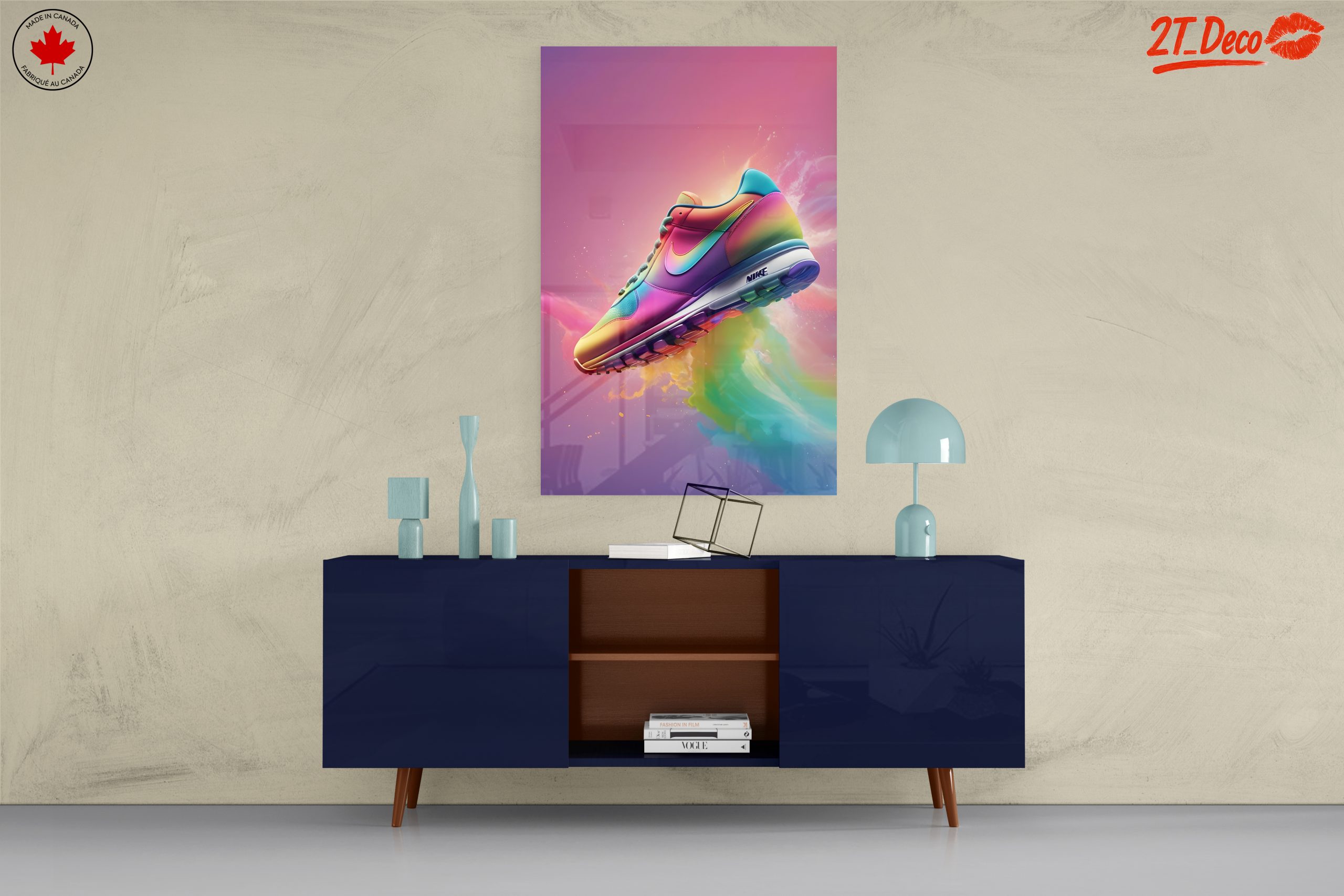 Vibrant Nike Sneaker Art 3 - Image 8