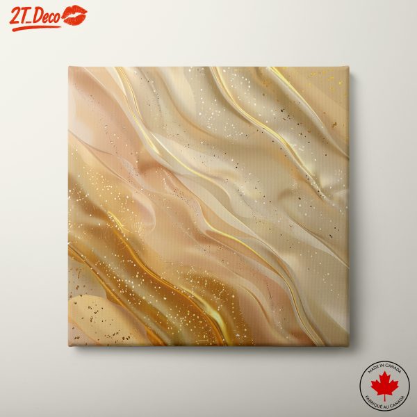 Elegant Gold Abstract Artwork for Modern Decor