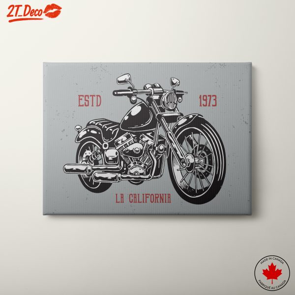 Classic Motorcycle Illustrative Art