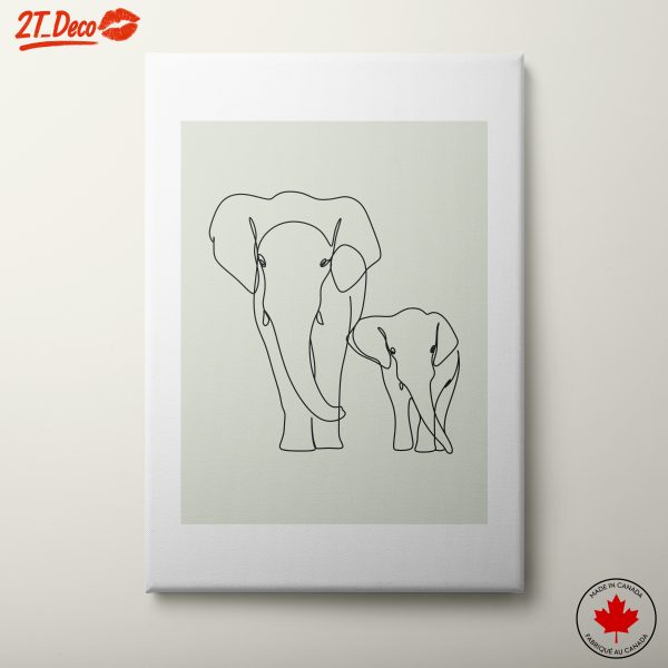 Minimalist Elephant Line Art for a Chic Decor