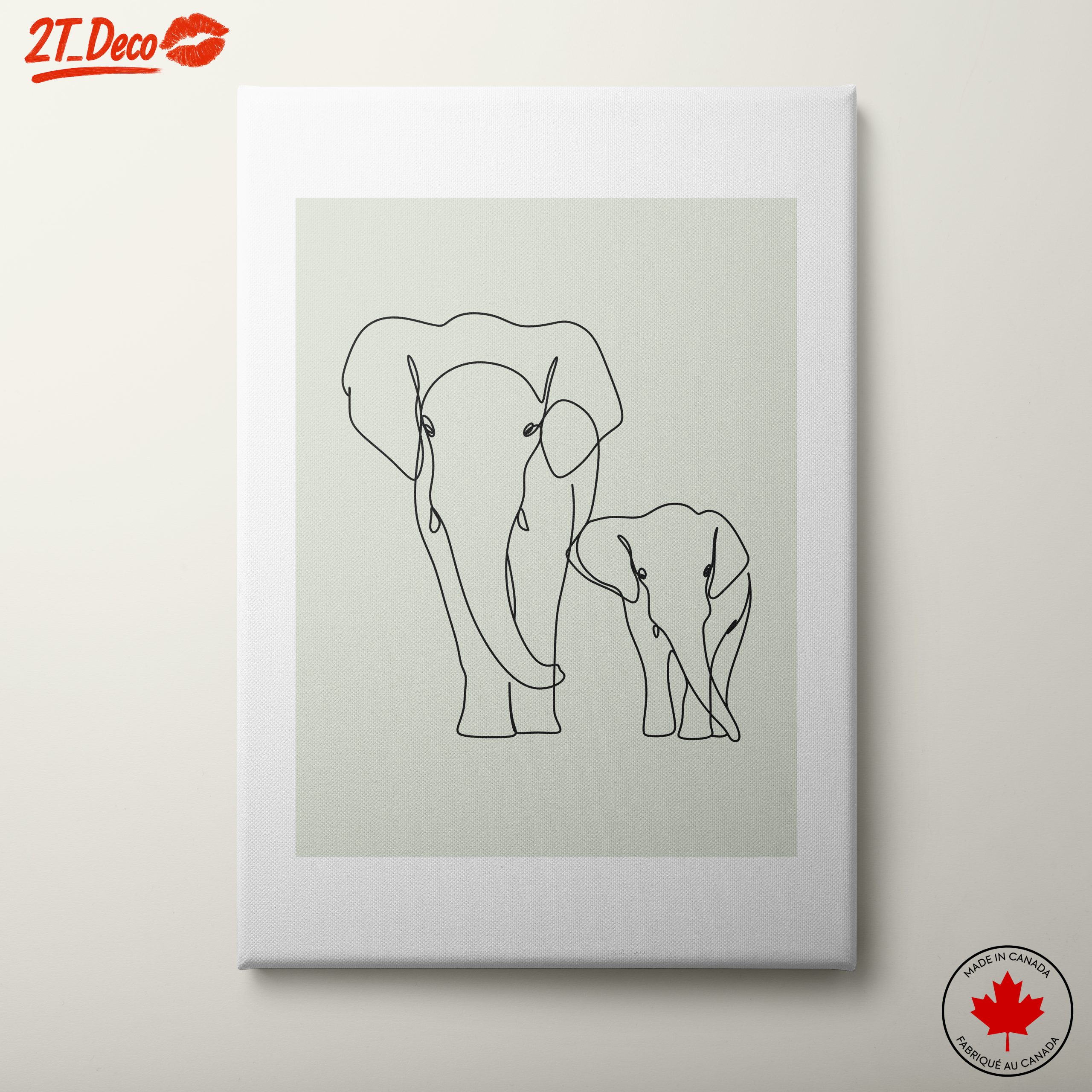 Minimalist Elephant Line Art for a Chic Decor