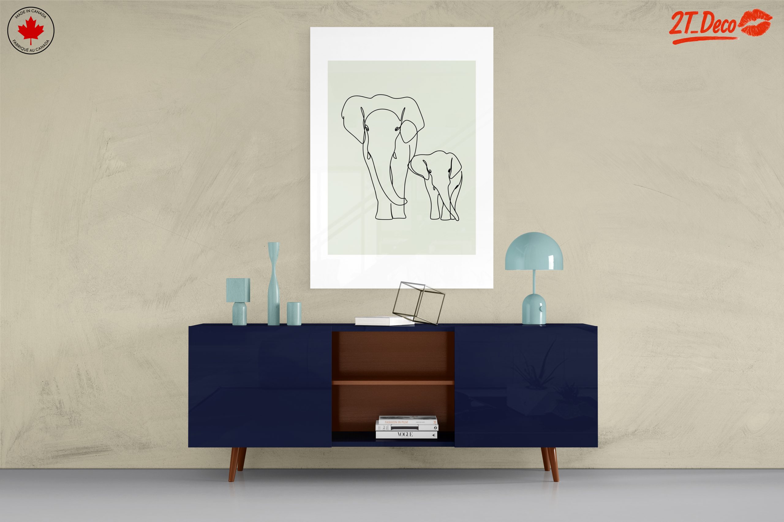 Minimalist Elephant Line Art for a Chic Decor - Image 8