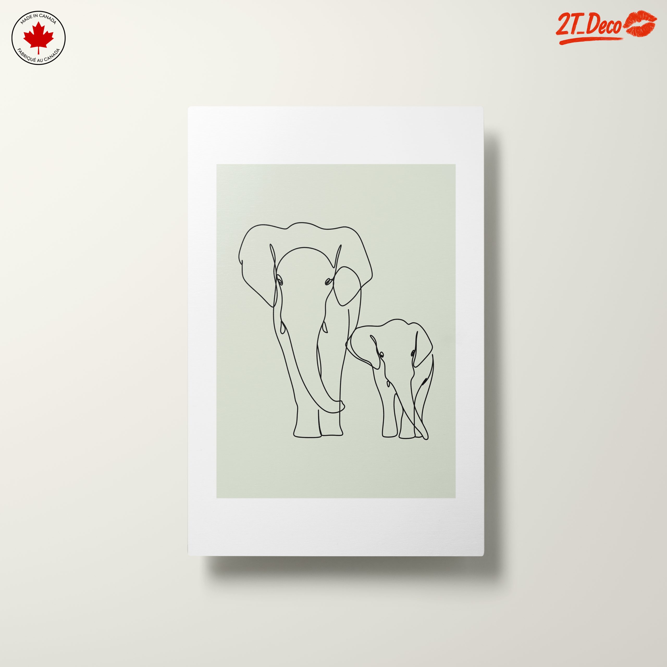 Minimalist Elephant Line Art for a Chic Decor - Image 10