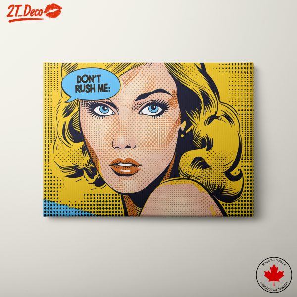 Vintage Pop Art Woman Portrait