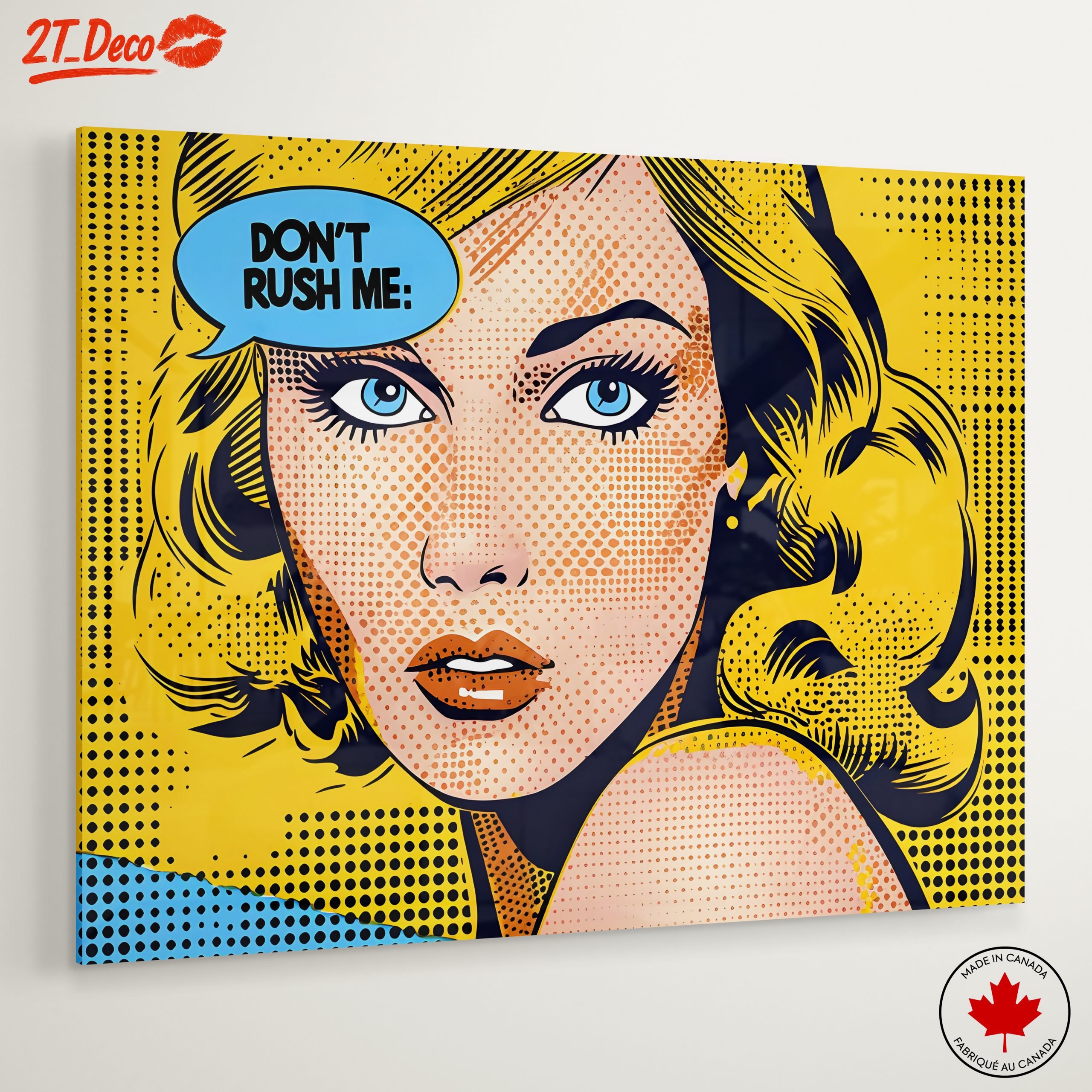 Vintage Pop Art Woman Portrait - Image 6