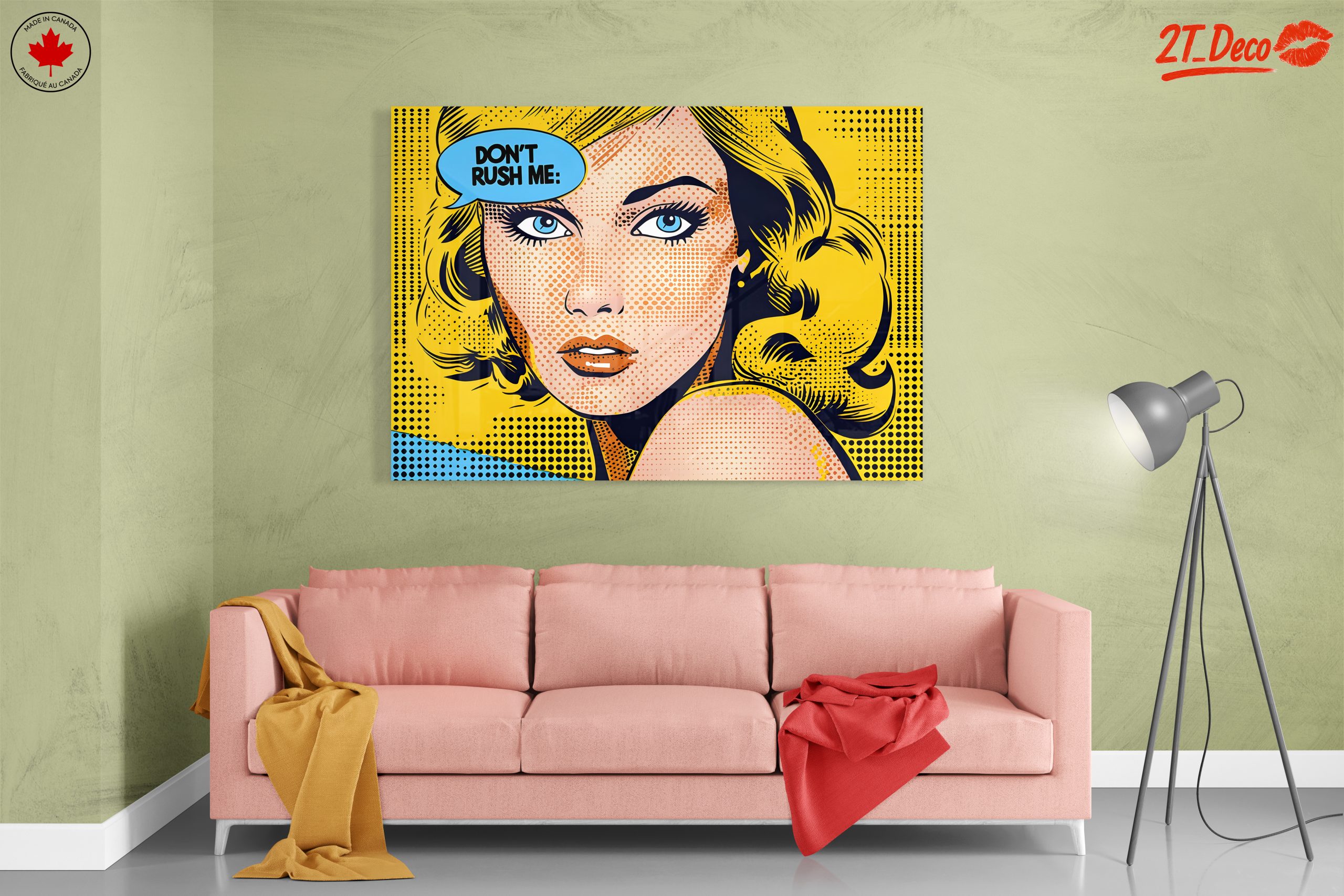 Vintage Pop Art Woman Portrait - Image 7