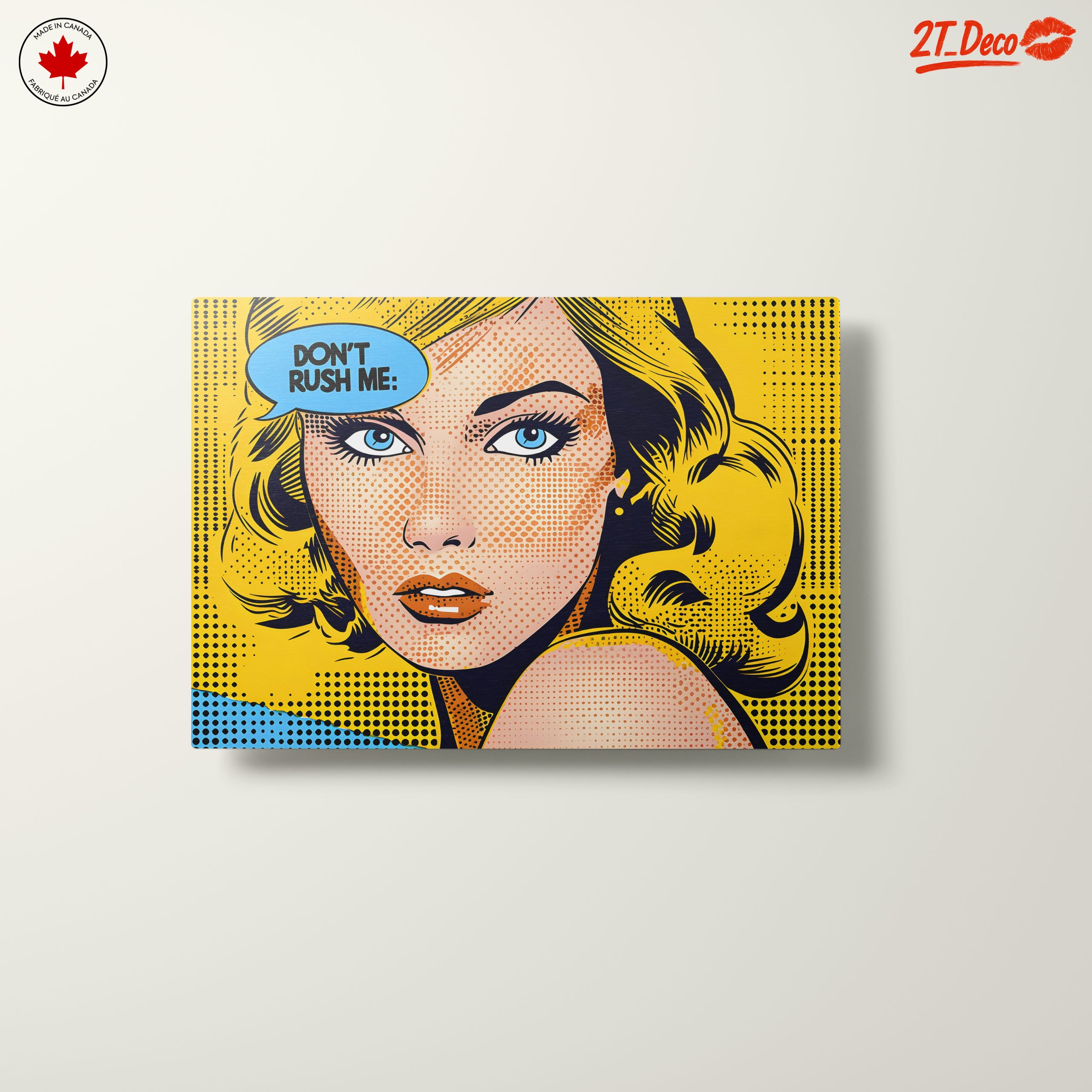 Vintage Pop Art Woman Portrait - Image 10