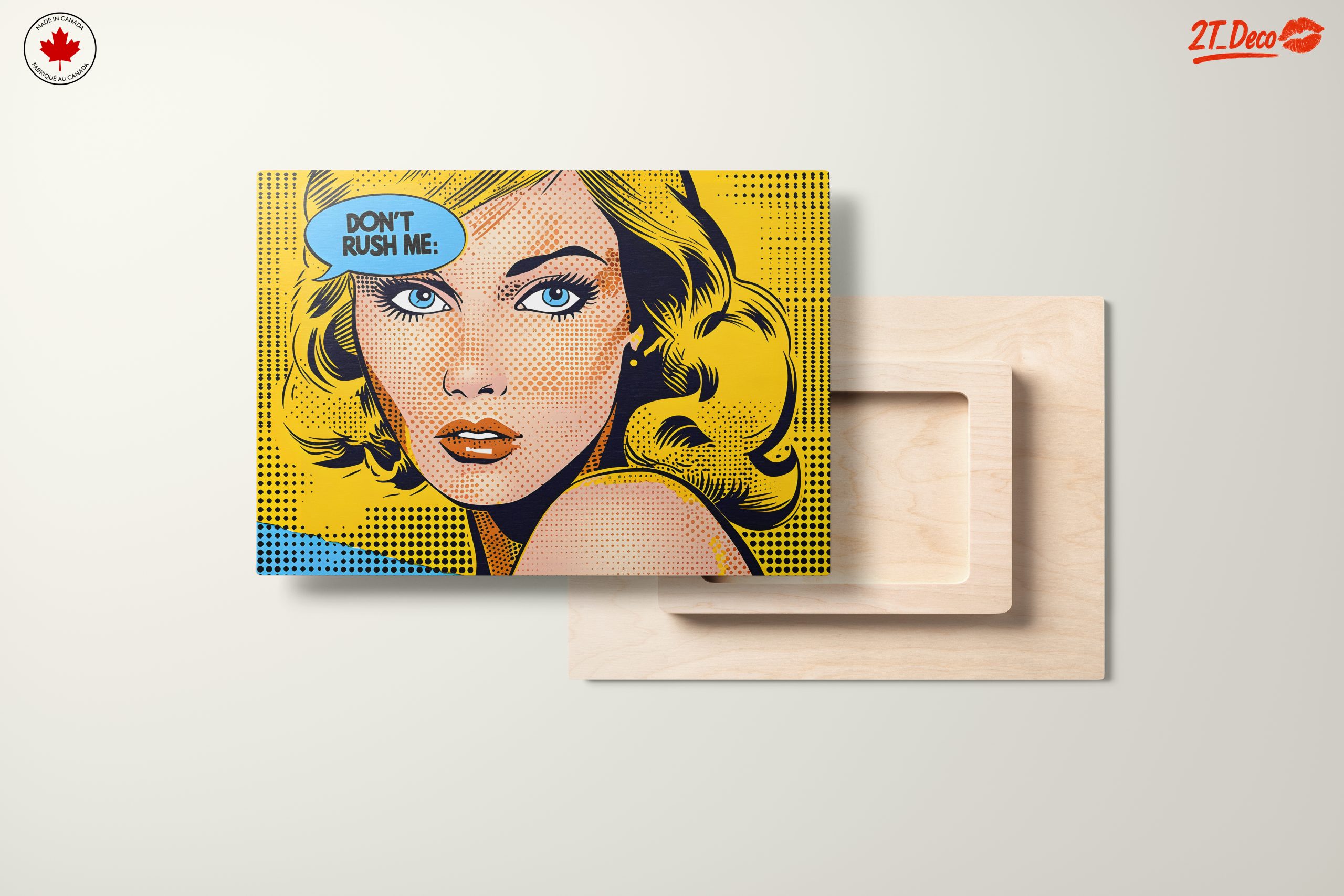 Vintage Pop Art Woman Portrait - Image 11