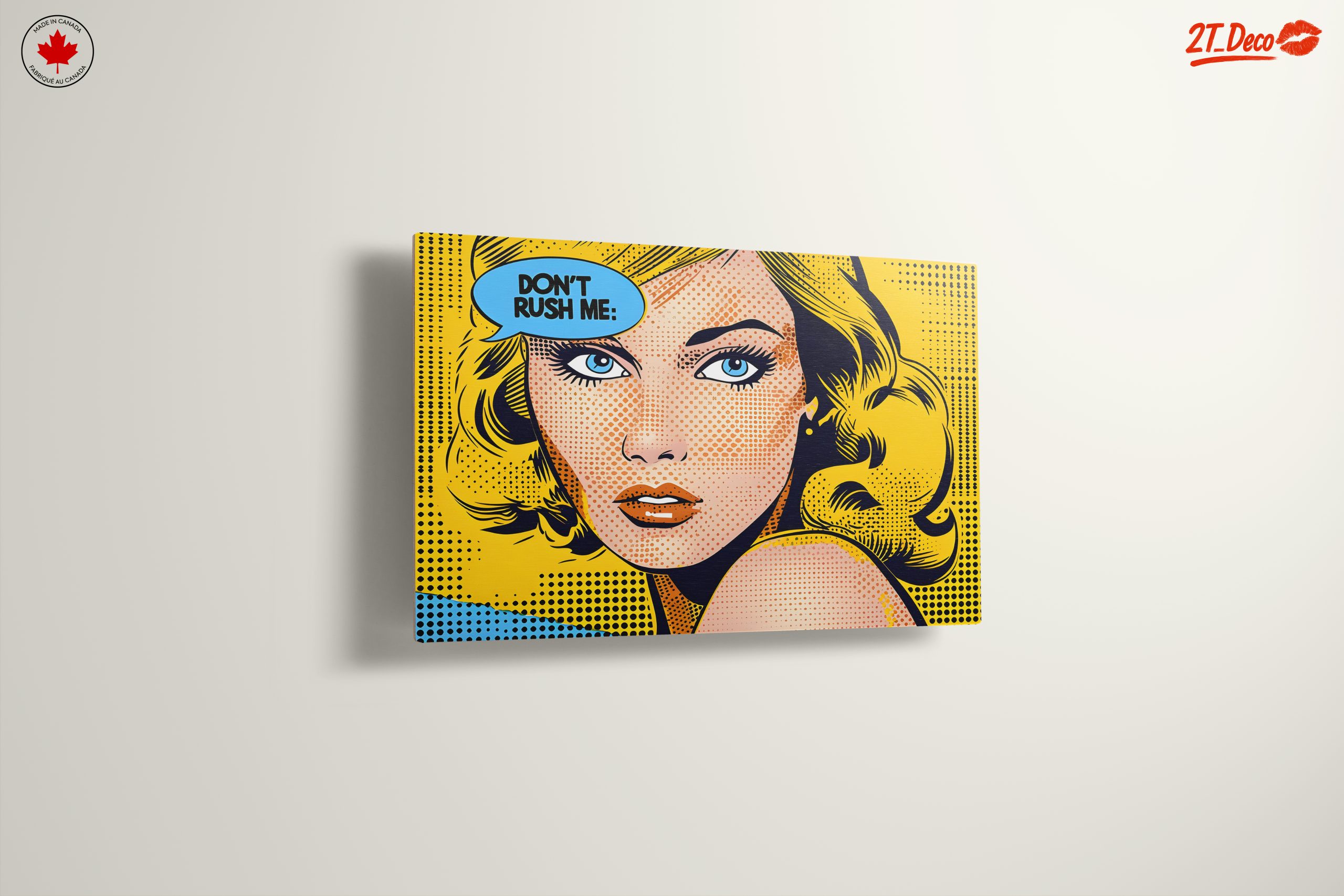 Vintage Pop Art Woman Portrait - Image 13