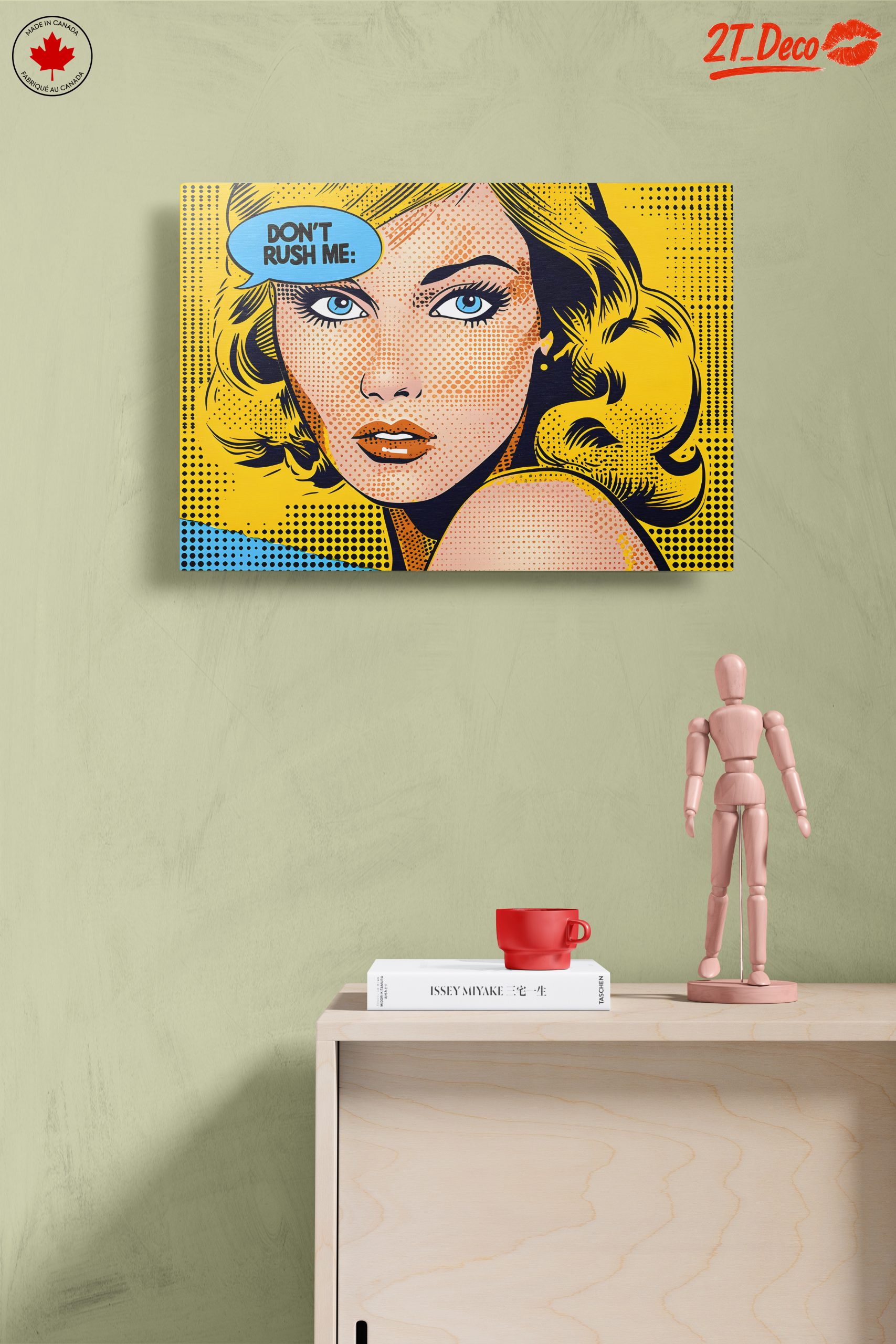 Vintage Pop Art Woman Portrait - Image 14