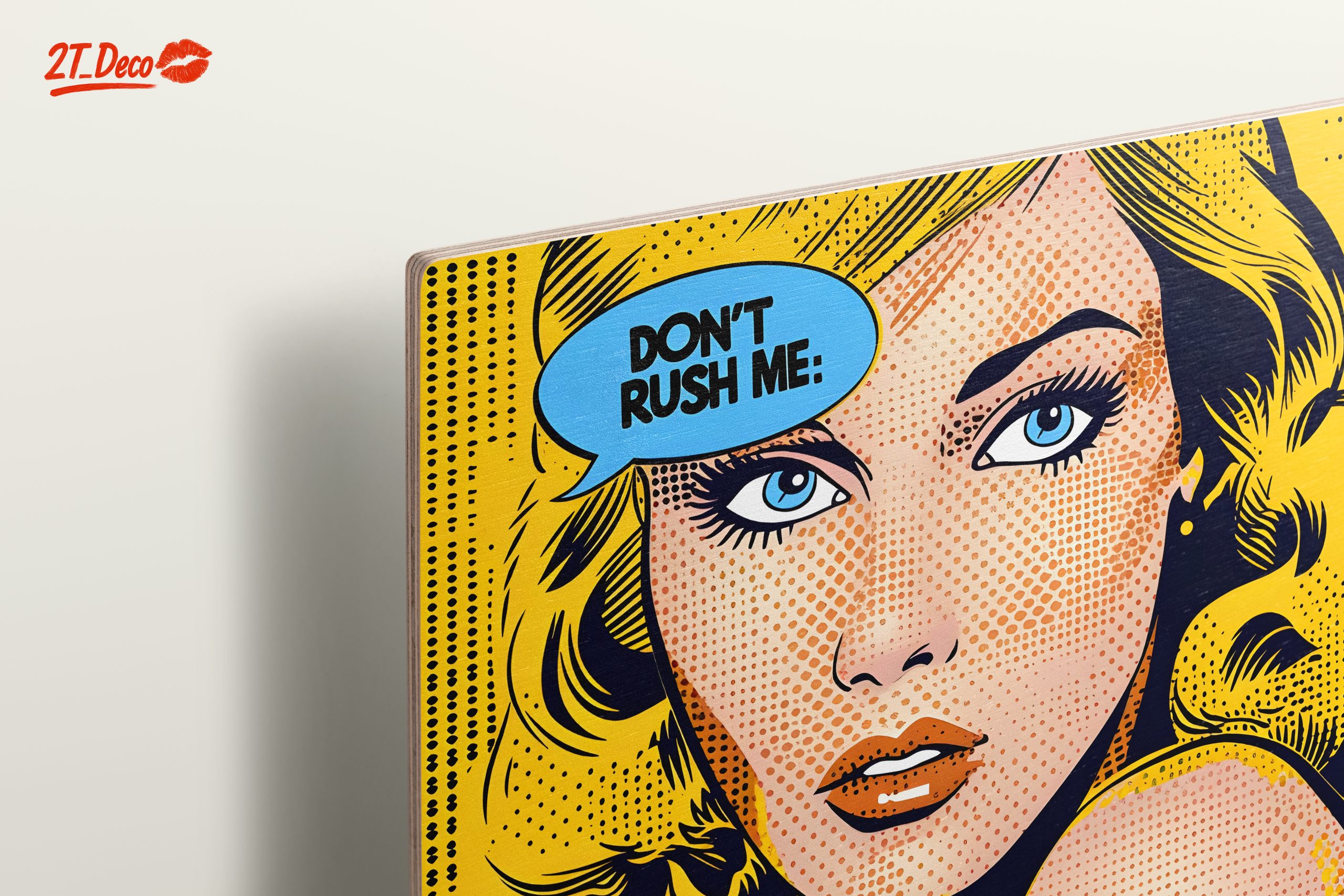 Vintage Pop Art Woman Portrait - Image 15