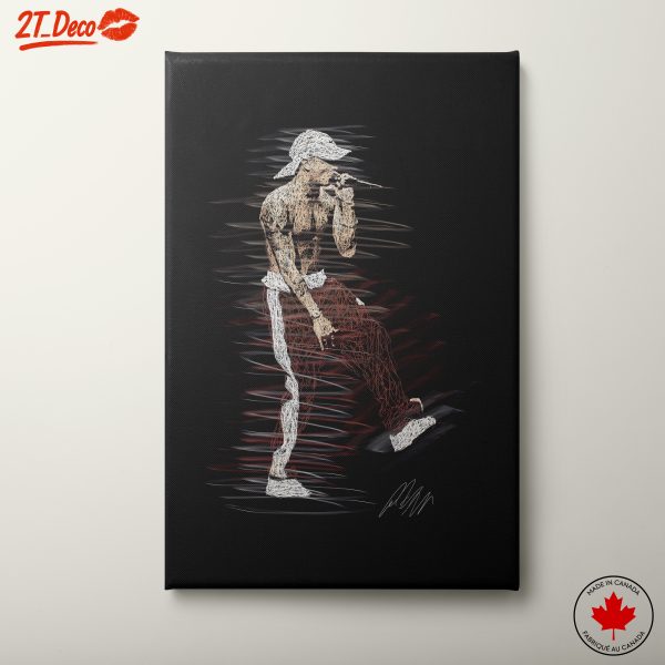 Dynamic Music Performer Artwork Featuring Unique Style