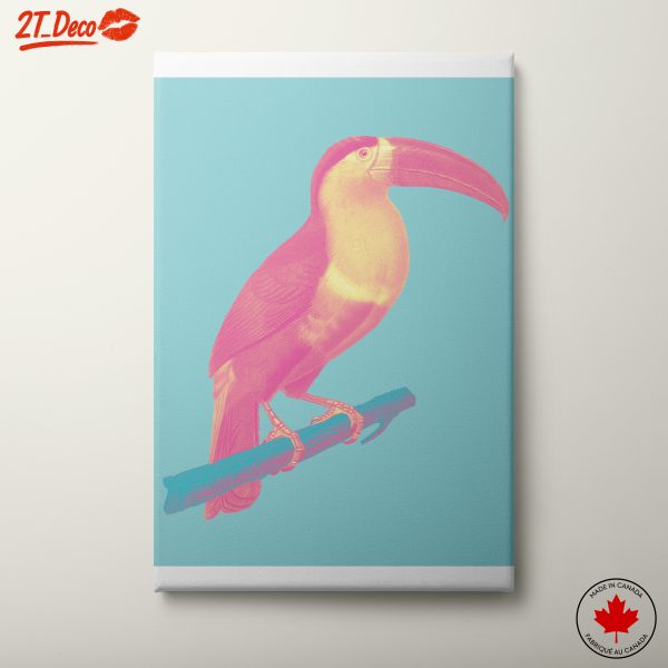 Vibrant Toucan on Abstract Background