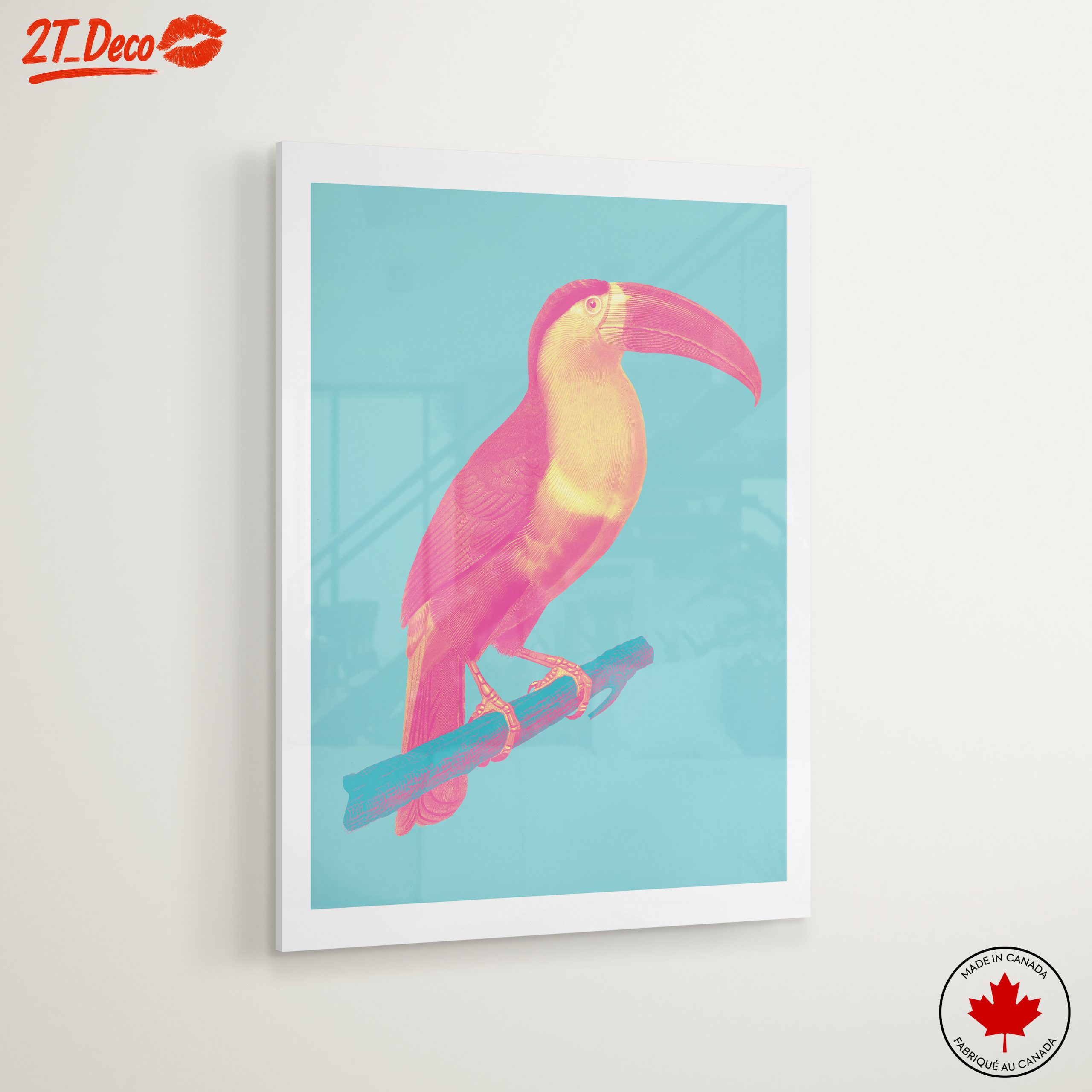 Vibrant Toucan on Abstract Background - Image 6