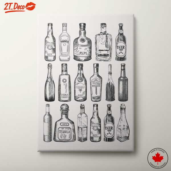 Stylized Beverage Art for Home Decor