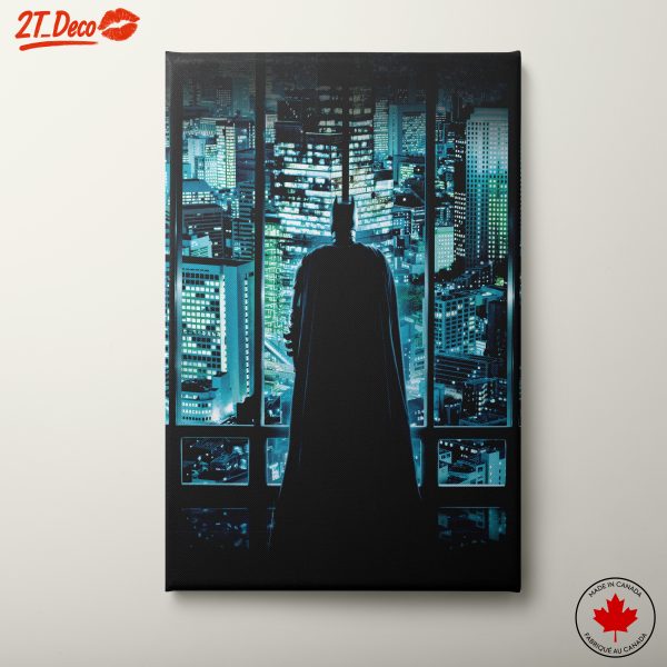 Batman in Gotham City Night View