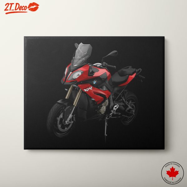 Red BMW Motorcycle Artistic Display