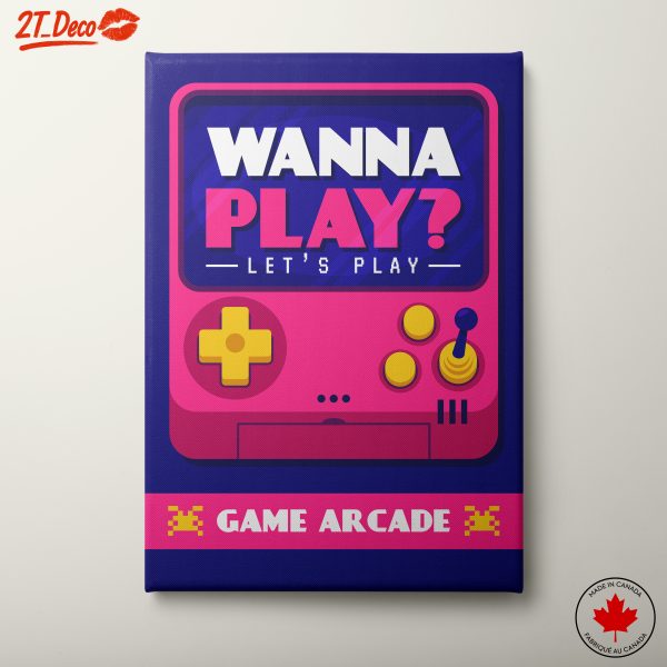 Retro Gaming Arcade Art Print